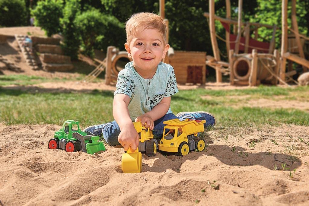 BIG - Power-Worker Mini Bagger - Baggerfahrzeug geeignet als Sandspielzeug und für das Kinderzimmer, Reifen aus Softmaterial, perfekt für unterwegs, für Kinder ab 2 Jahren - Image 6
