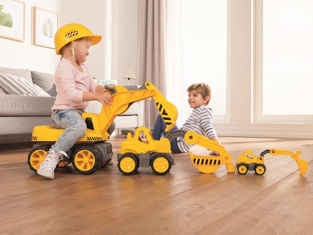 BIG - Power-Worker Mini Bagger - Baggerfahrzeug geeignet als Sandspielzeug und für das Kinderzimmer, Reifen aus Softmaterial, perfekt für unterwegs, für Kinder ab 2 Jahren - Image 9