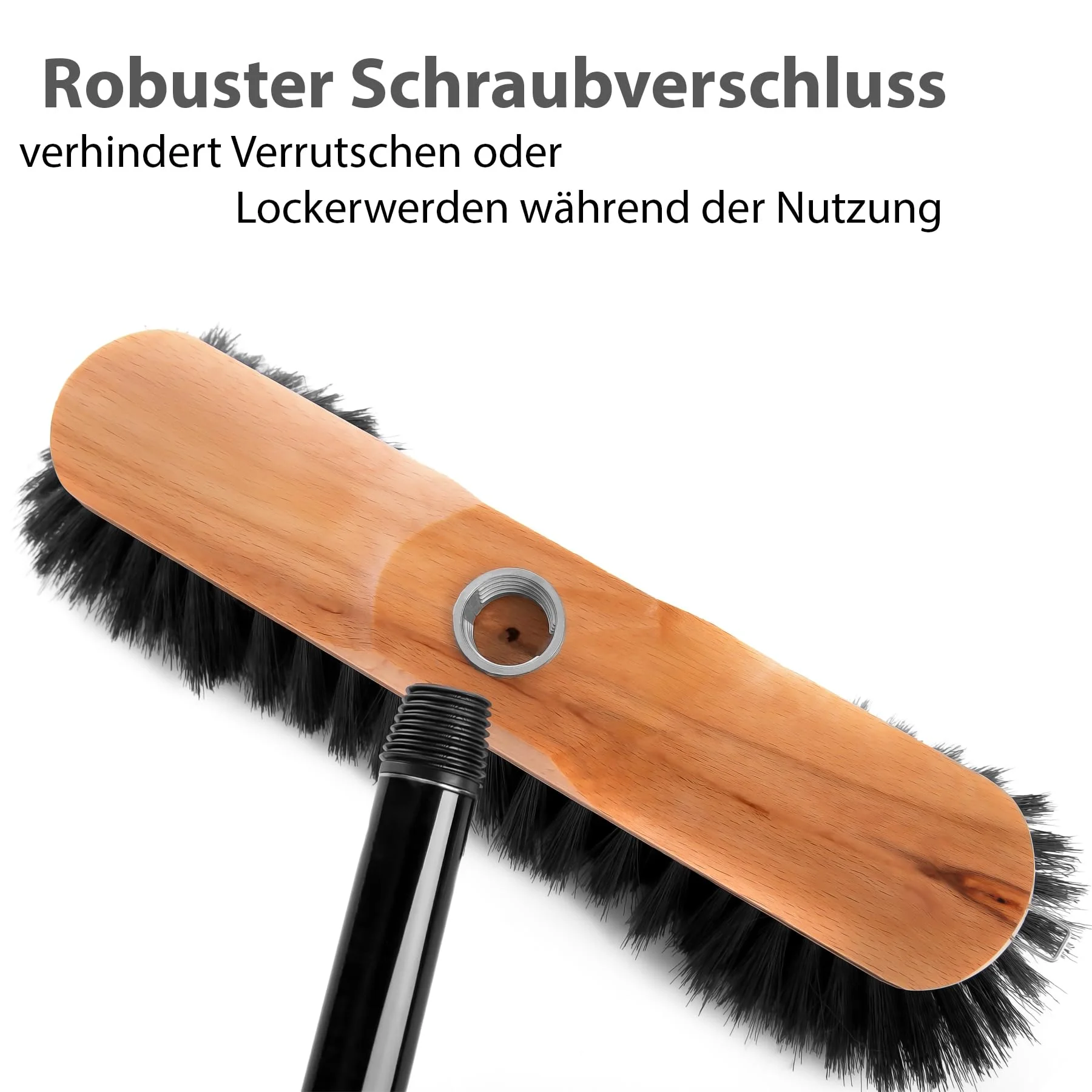 BigDean Zimmerbesen mit Stiel 150 cm ausziehbar – Besen mit feinen Rosshaar Borsten & Made in Germany - Image 7
