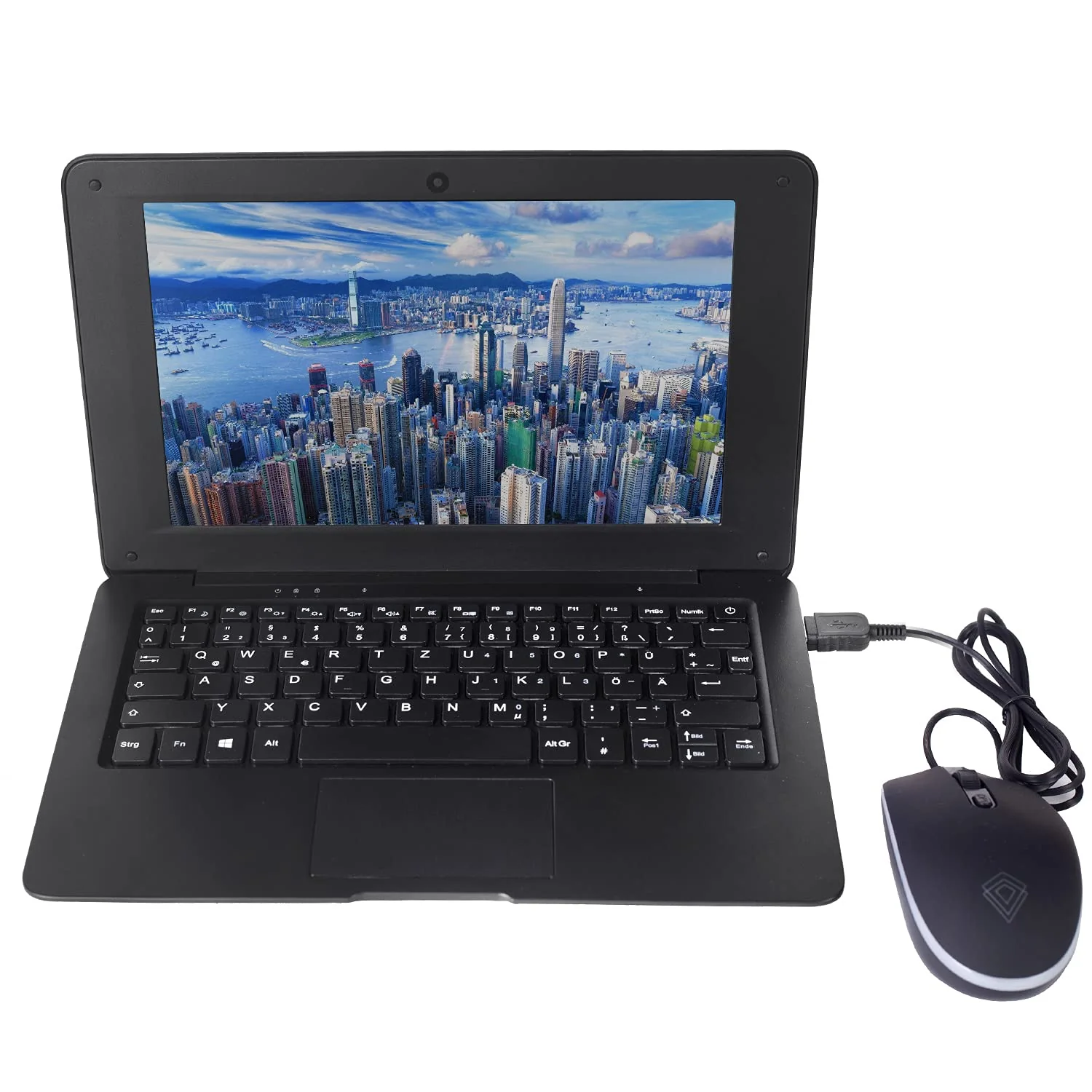 Bigmachine Computer Laptop Mini 10,1 Zoll 32 GB Windows 10 ultradünnes und leichtes Netbook Quad Core PC HDMI USB Webcam Netflix YouTube QWERTZ Layout (Schwarz) - Image 6