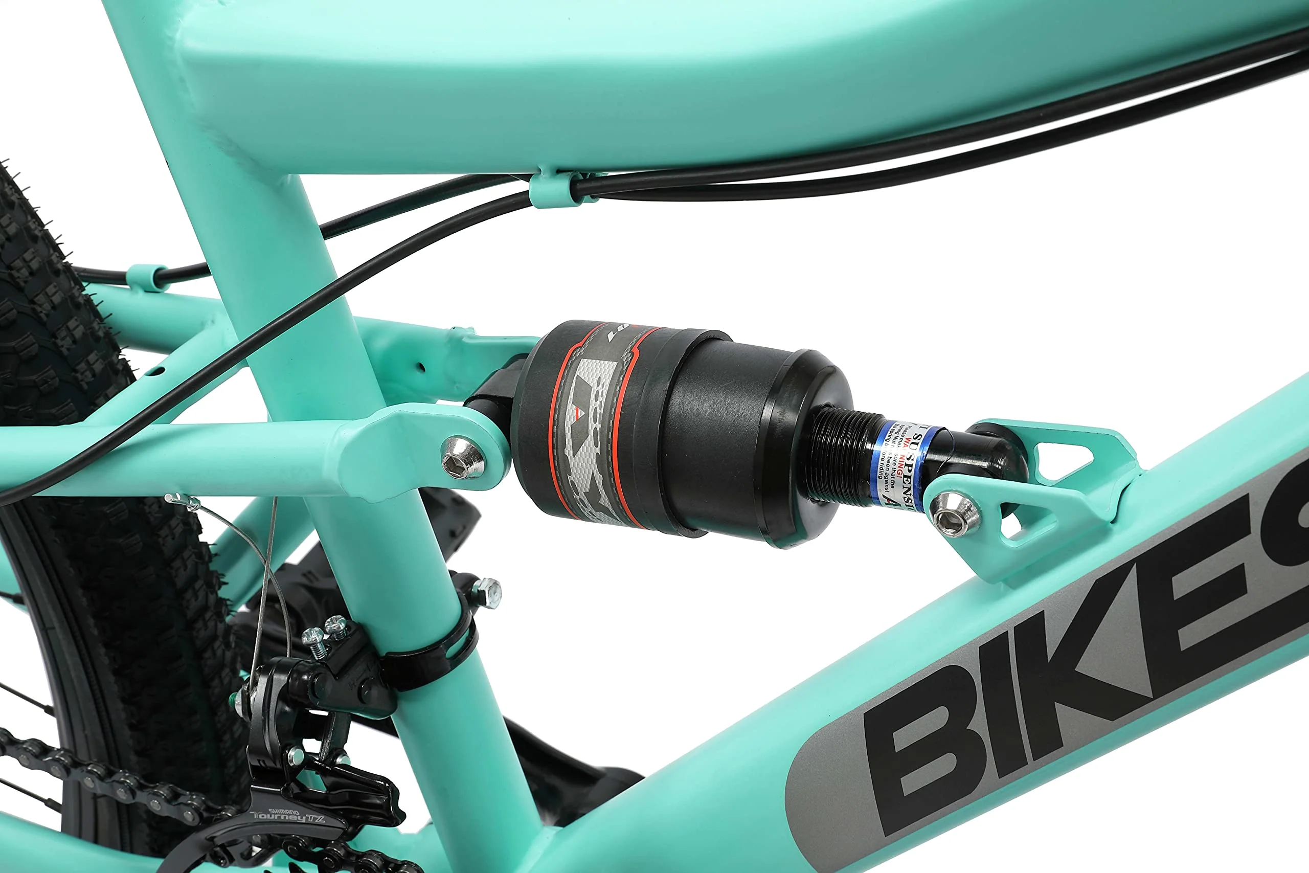 BIKESTAR Fully Mountainbike Shimano 21 Gang Schaltung, Scheibenbremse 26 Zoll Reifen | 15 Zoll Rahmen MTB Vollgefedert | Mint - Image 6
