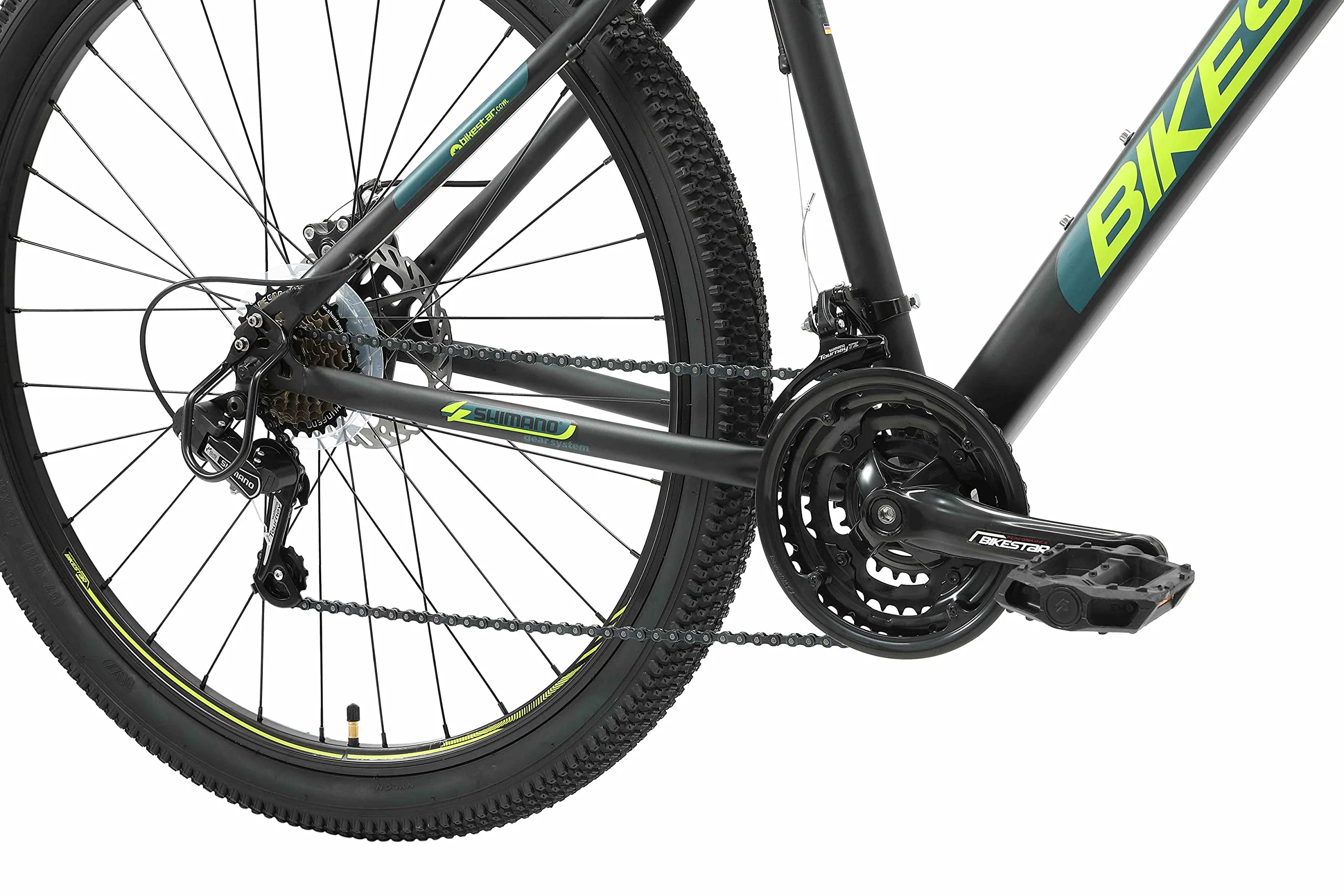 BIKESTAR Hardtail Mountainbike Shimano 21 Gang Schaltung, Scheibenbremse 29 Zoll Reifen | 19 Zoll Rahmen MTB | Schwarz - Image 7