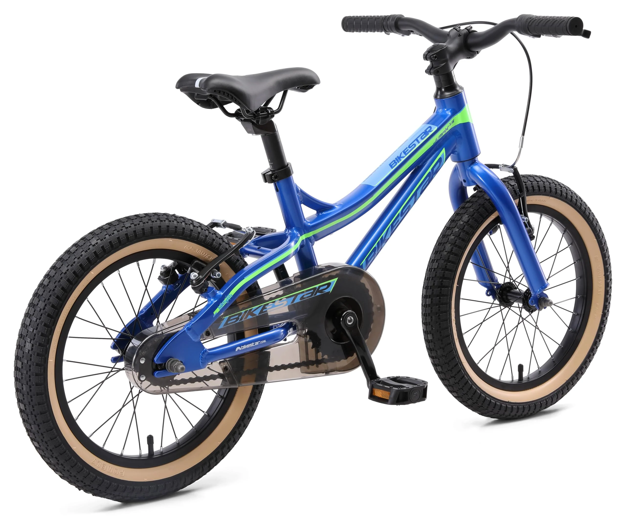 BIKESTAR Kinder Fahrrad Aluminium Mountainbike mit V-Bremse für Mädchen und Jungen ab 4-5 Jahre | 16 Zoll Kinderrad MTB | Blau & Grün - Image 7
