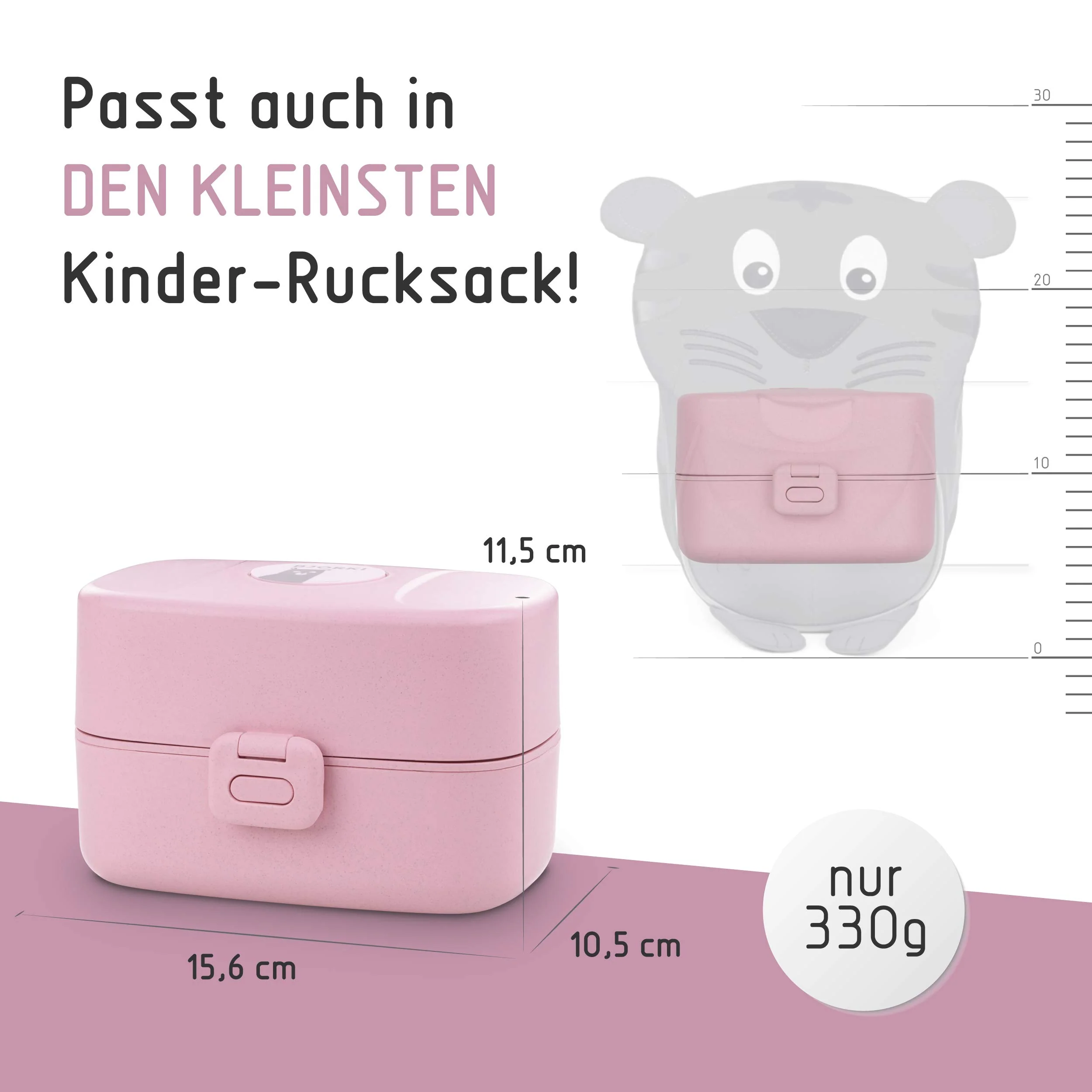 BJORKI® Bento Box für Kinder inkl. BONUS Namensticker - Auslaufsichere Lunchbox mit Fächern - Nachhaltige Brotdose Kinder für Kindergarten & Schule - Die Jausenbox für unterwegs - Image 6
