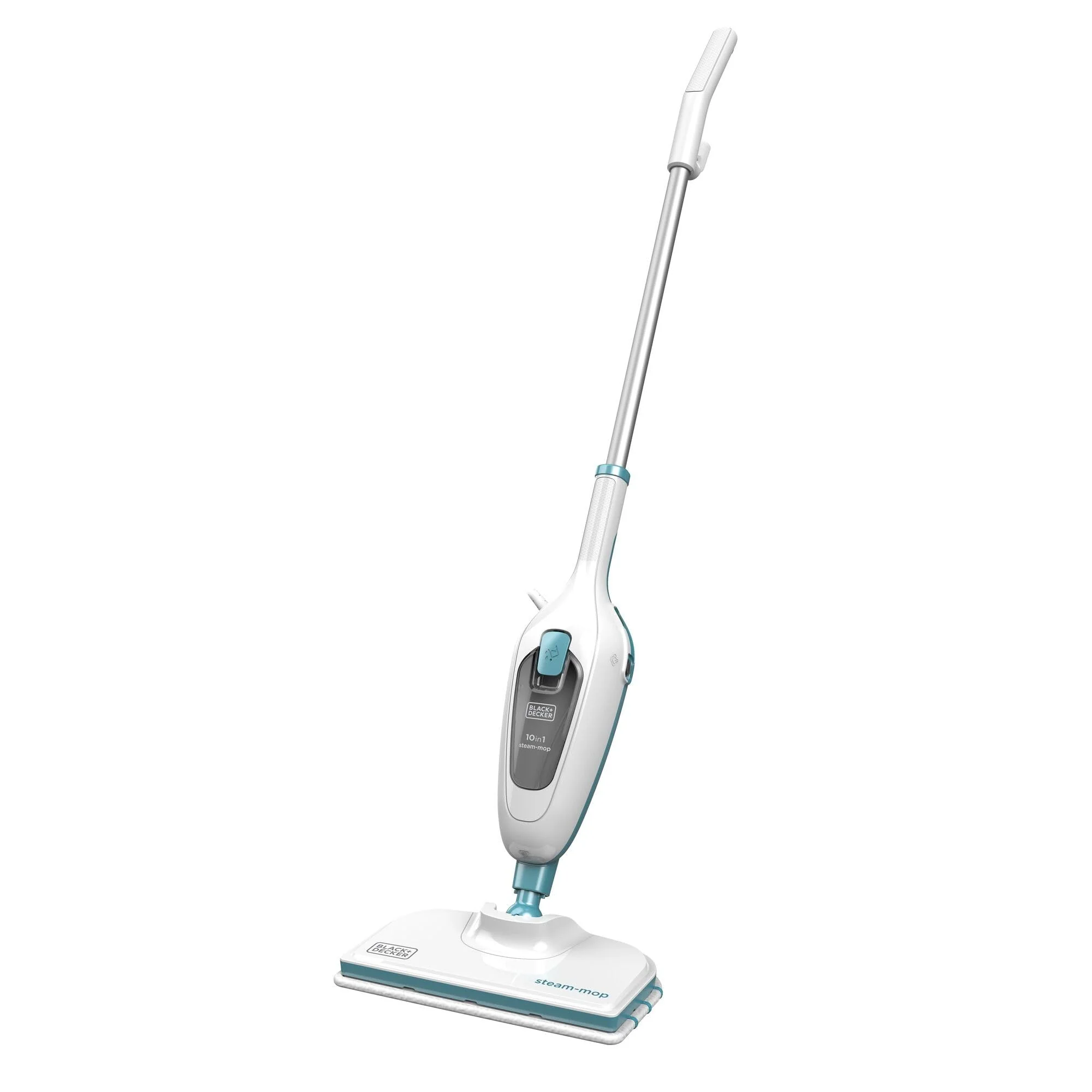 BLACK+DECKER 1300W 10-in-1 Dampfbesen Steam Mop Deluxe (Dampfreiniger für hygienische, gründliche Sauberkeit, großes Zubehörset + herausnehmbares Handdampfgerät, einfache Bedienbarkeit) FSMH13E10 - Image 4