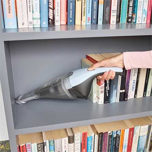 BLACK+DECKER Handstaubsauger Akku 7,2V Dustbuster (Handsauger beutellos + kabellos, breite Saugöffnung, spülmaschinenfester Staubfangbehälter inkl. Fugendüse & Ladestation mit Wandhalterung) NVC215W - Image 9