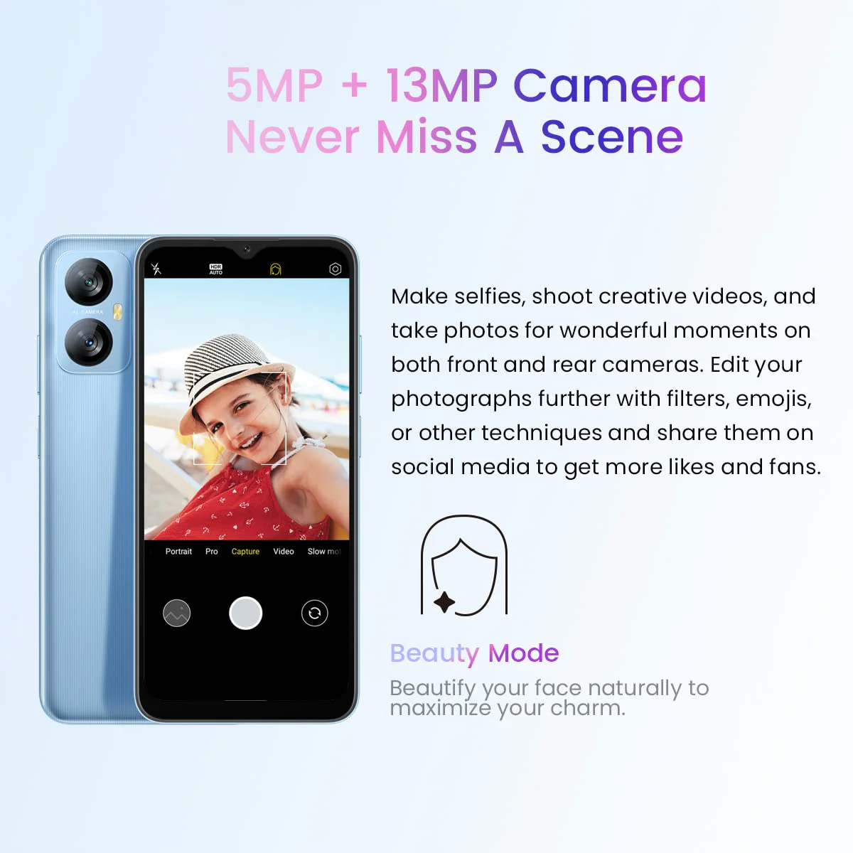 Blackview A52 PRO Handy ohne Vertrag, 8GB+128GB(1TB Externe SD), 6,5'' 90Hz Waterdrop Bildschirm, 13MP+5MP, Dual-SIM Android 13 Smartphone, 5180mAh Akku, Gesicht Entsperren&Fingerabdruck Grün - Image 12