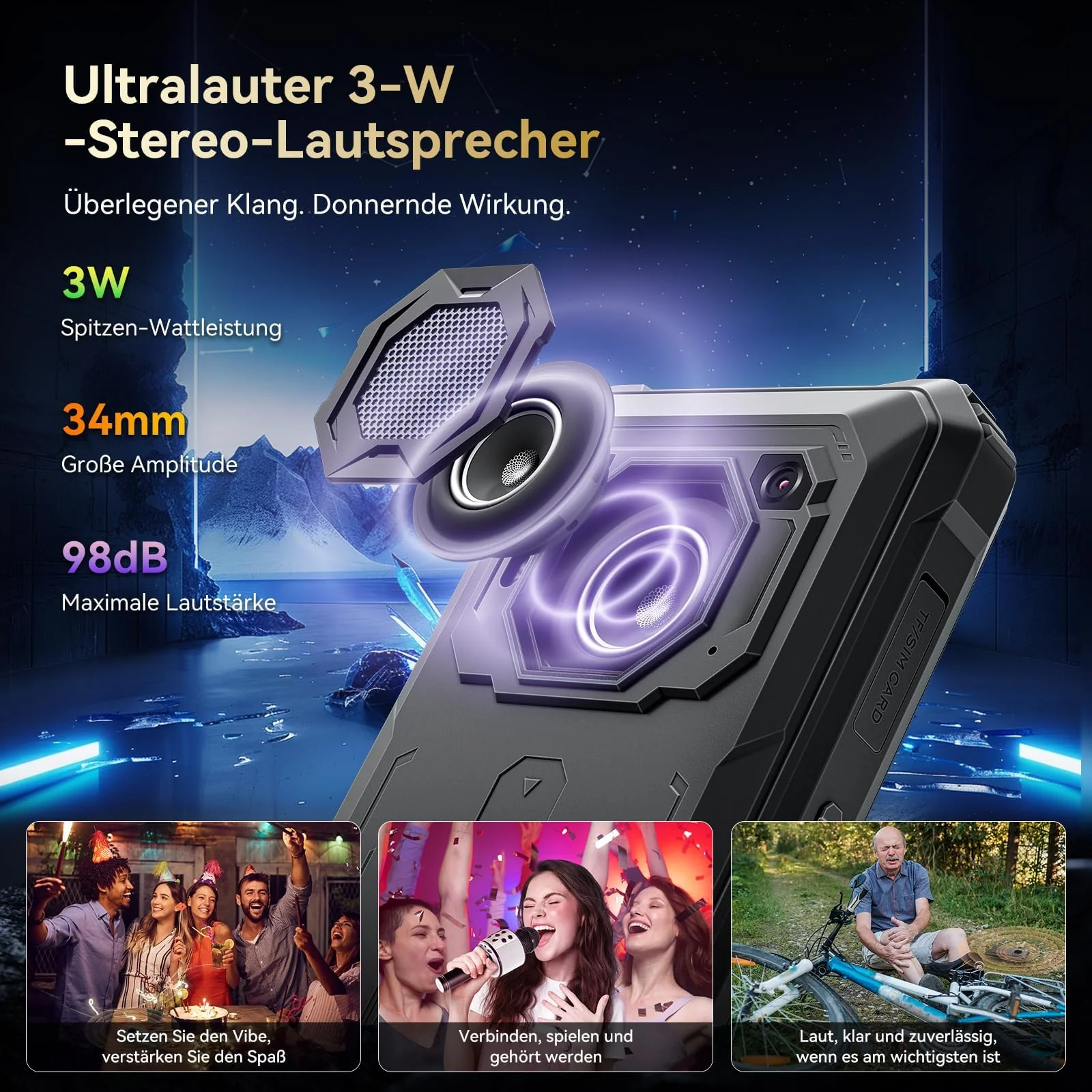 Blackview BV6200 Plus Outdoor Handy 11000mAh 24GB+256GB/2TB, Android 15 Outdoor Smartphone Ohne Vertrag, 98DB Lautsprecher, 6.56" 90Hz, IP69K Wasserdicht,Baustellenhandy, 16MP+13MP/Dual 4G/OTG/GPS/NFC - Image 10