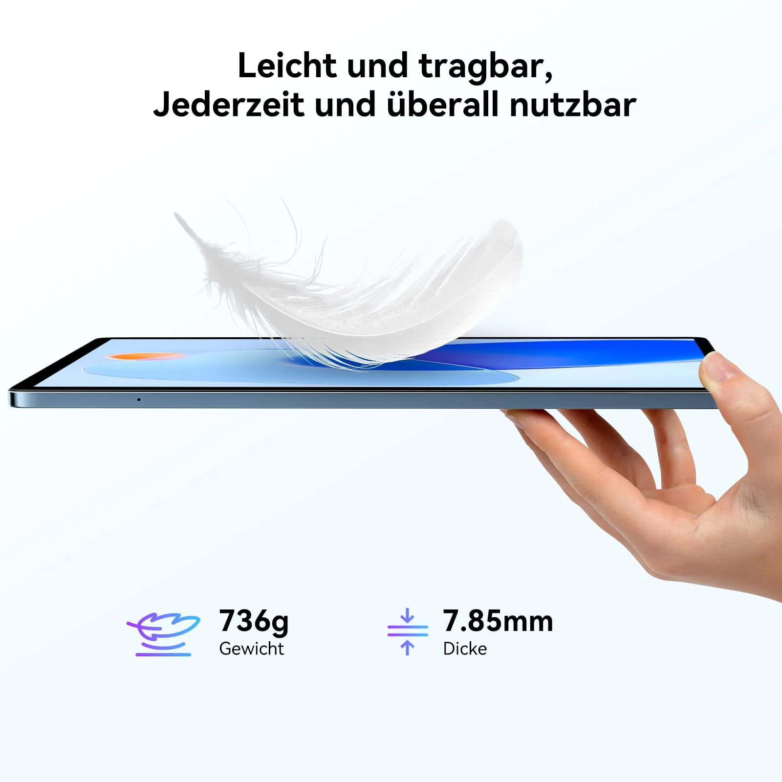 Blackview MEGA8 Android 16 Tablet 13 Zoll,36GB RAM+256GB ROM,90Hz 2K FHD Großes Display,4G LTE + 5G WiFi Gaming Tablet PC,Octa Core T620,50MP+13MP Dual AI Camera,11000mAh Akuu,Face ID - Image 4