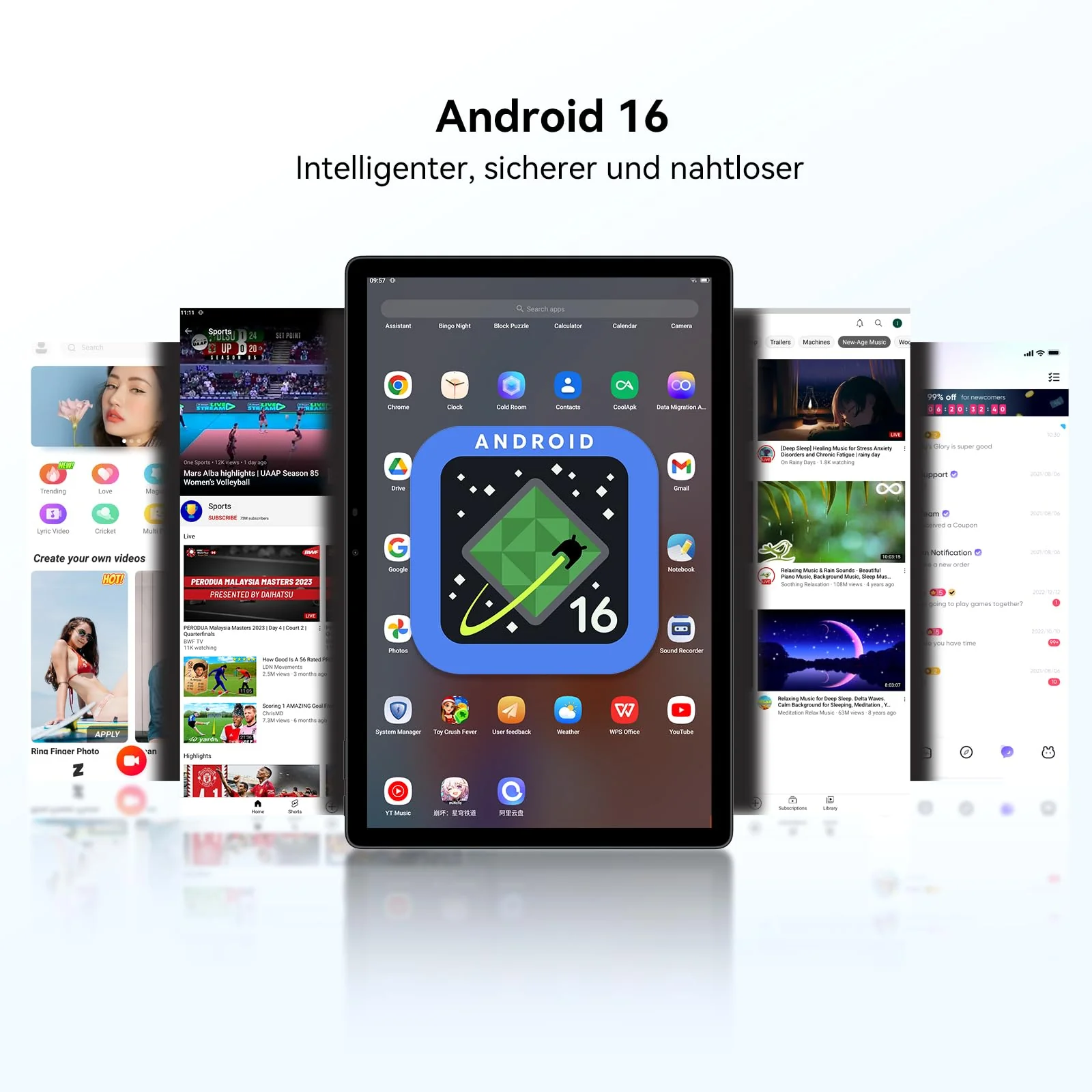 Blackview MEGA8 Android 16 Tablet 13 Zoll,36GB RAM+256GB ROM,90Hz 2K FHD Großes Display,4G LTE + 5G WiFi Gaming Tablet PC,Octa Core T620,50MP+13MP Dual AI Camera,11000mAh Akuu,Face ID - Image 8