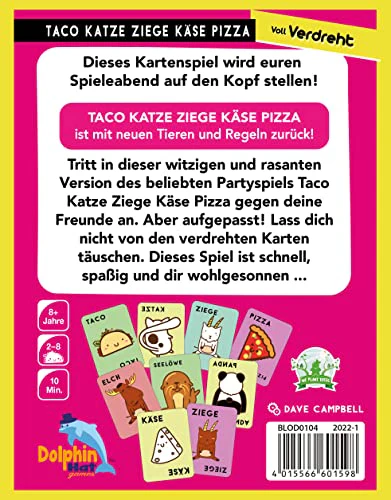 Blue Orange, Taco Katze Ziege Käse Pizza: Voll Verdreht, Partyspiel, Kartenspiel, 2-8 Spieler, Ab 8+ Jahren, 10 Minuten, Deutsch - Image 6