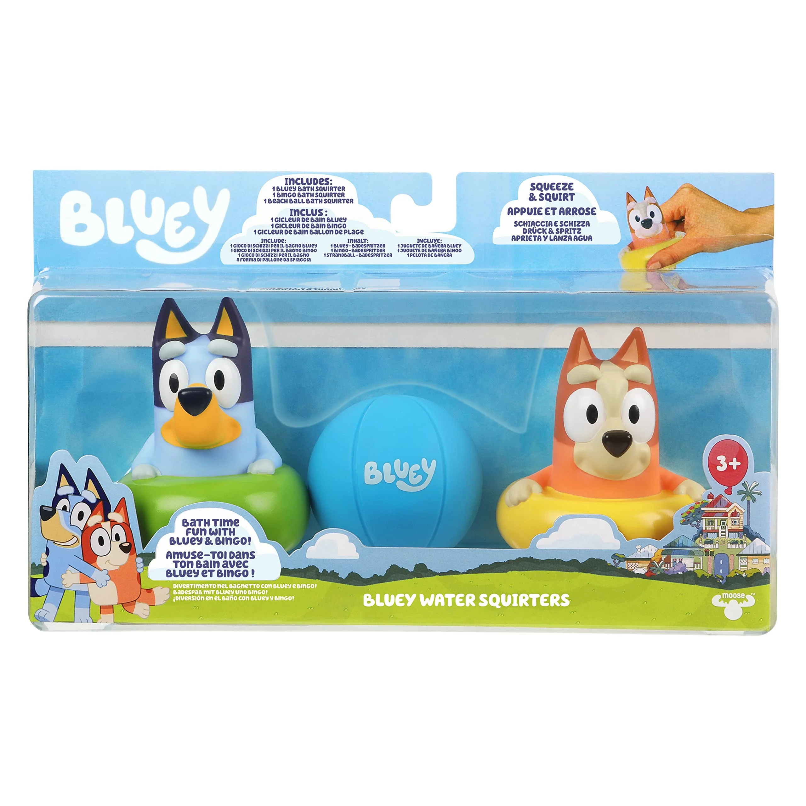 Bluey Badespielzeug: Bluey und Bingo Mit Wasserspritzfunktion und Ball - Offizieller Sammelartikel - Image 5