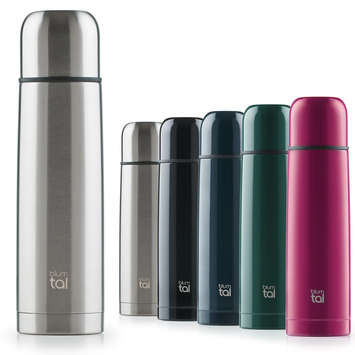Blumtal® Thermosflasche 700 ml - BPA-freie Thermoskanne für warm&kalt - auslaufsichere Isolierflasche 700ml Edelstahl rostfrei - Thermoskanne mit Becher/Thermoskanne 700ml - Thermosflaschen - Schwarz - Image 5