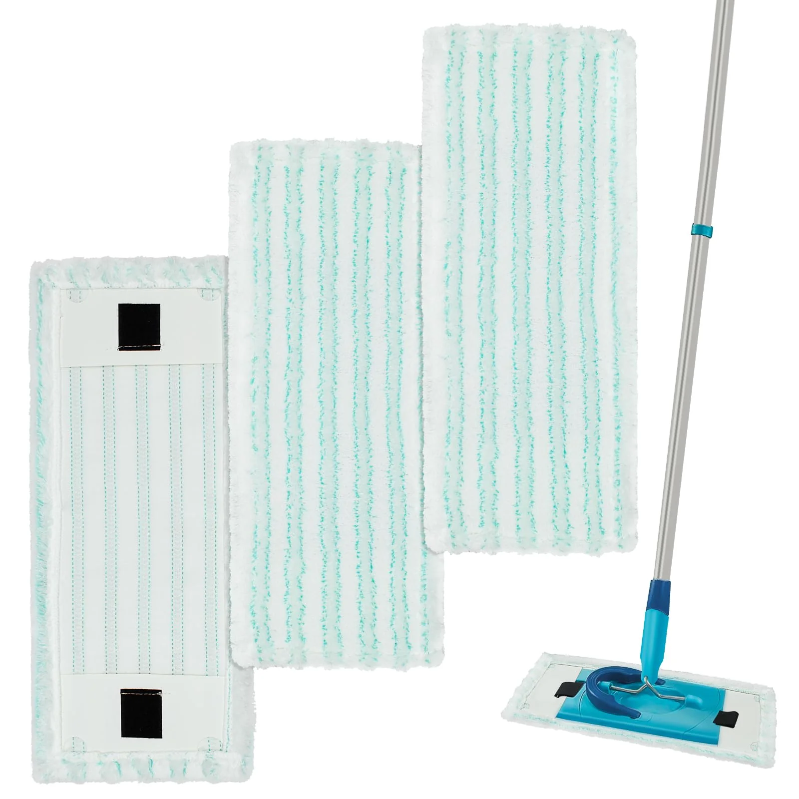 Bodenwischer Ersatzbezug, Wischmopp Bezug Kompatibel Mit Leifheit Clean Twist M Ergo Micro Wischbezüge Ersatz Mikrofaser Ersatzbezug für alle Böden 3 Stück - Image 2