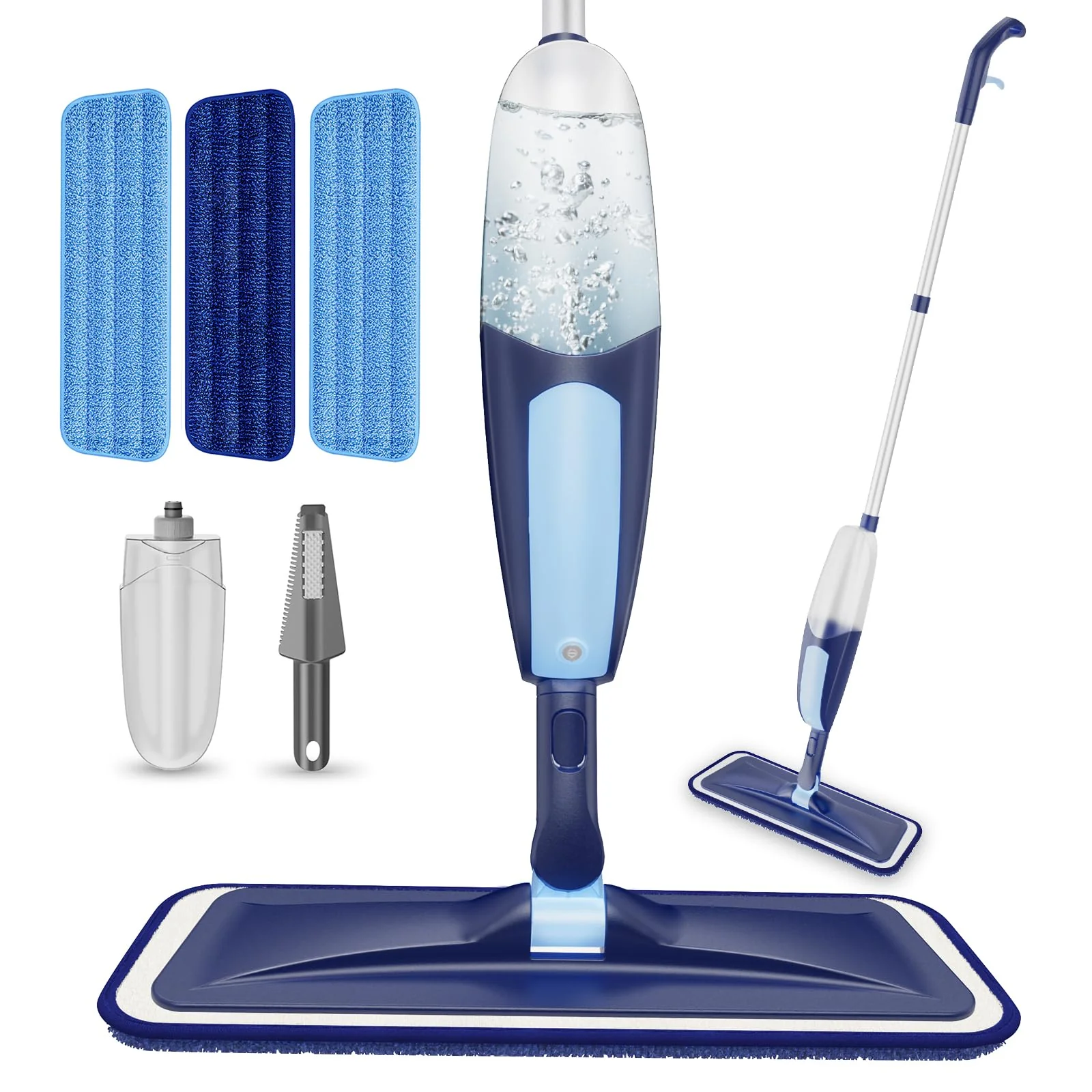 Bodenwischer mit Sprühfunktion, TRAV-ROUND Sprühwischer Bodenwischer Wischmopp mit wassertank Wischer mit Sprühfunktion Spray Mop für Schnelle Reinigung Hartholz, Marmor, Holz, Laminat, Fliesen - Image 5