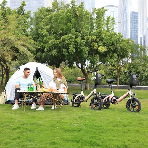 Bodywel T16PRO Mini E Bike 14 Zoll faltbar Elektrofahrrad 250W 36V/7.8Ah Akku mit APP Funk für Herren Damen,Reichweite Max 45 km (Schwarz+Rückpacktrager) - Image 3