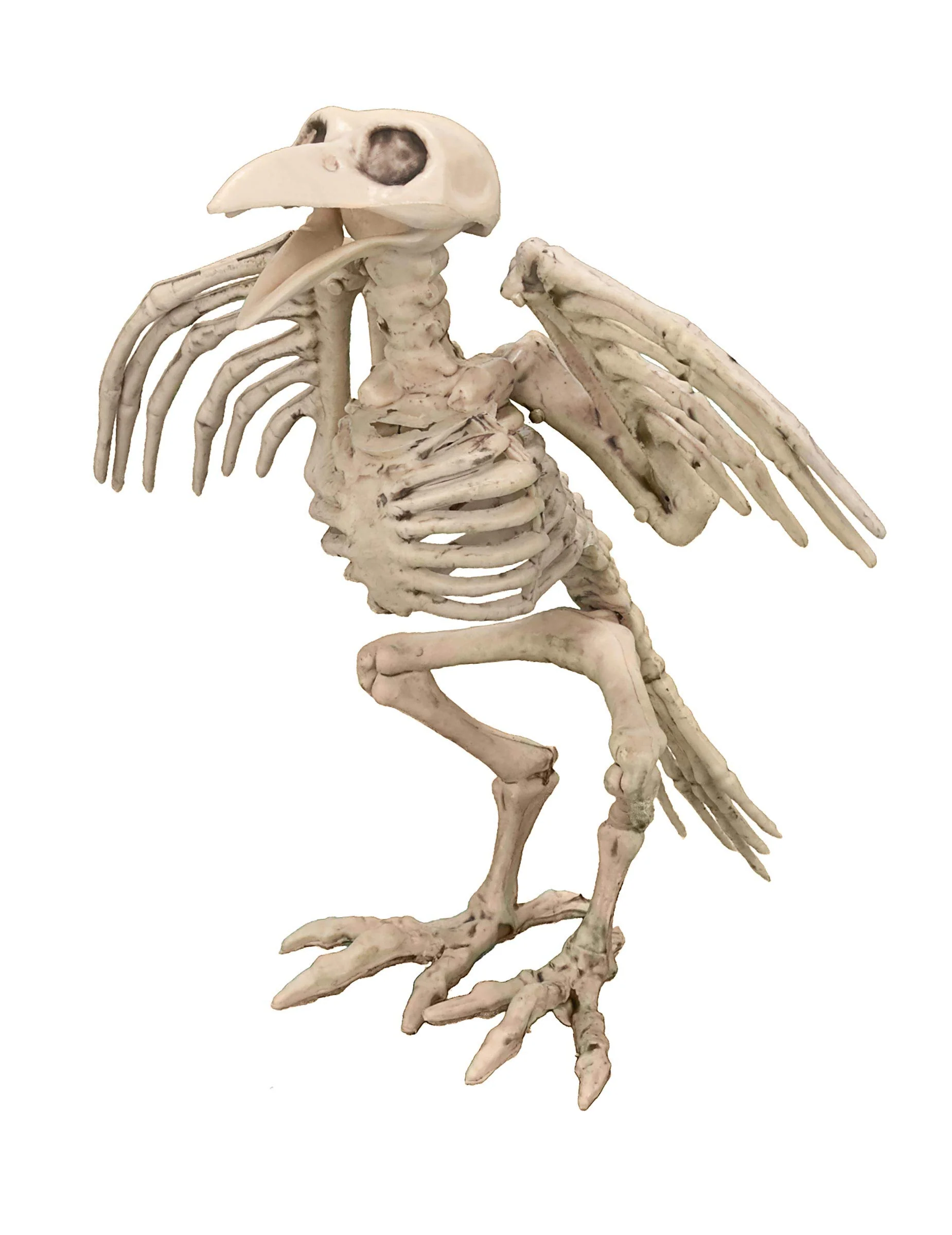 Boland 72093 - Deko-Figur Krähenskelett, Größe ca. 18 cm, aus Kunststoff, Knochen, Skelett, Dekoration, Halloween, Karneval, Mottoparty - Image 2