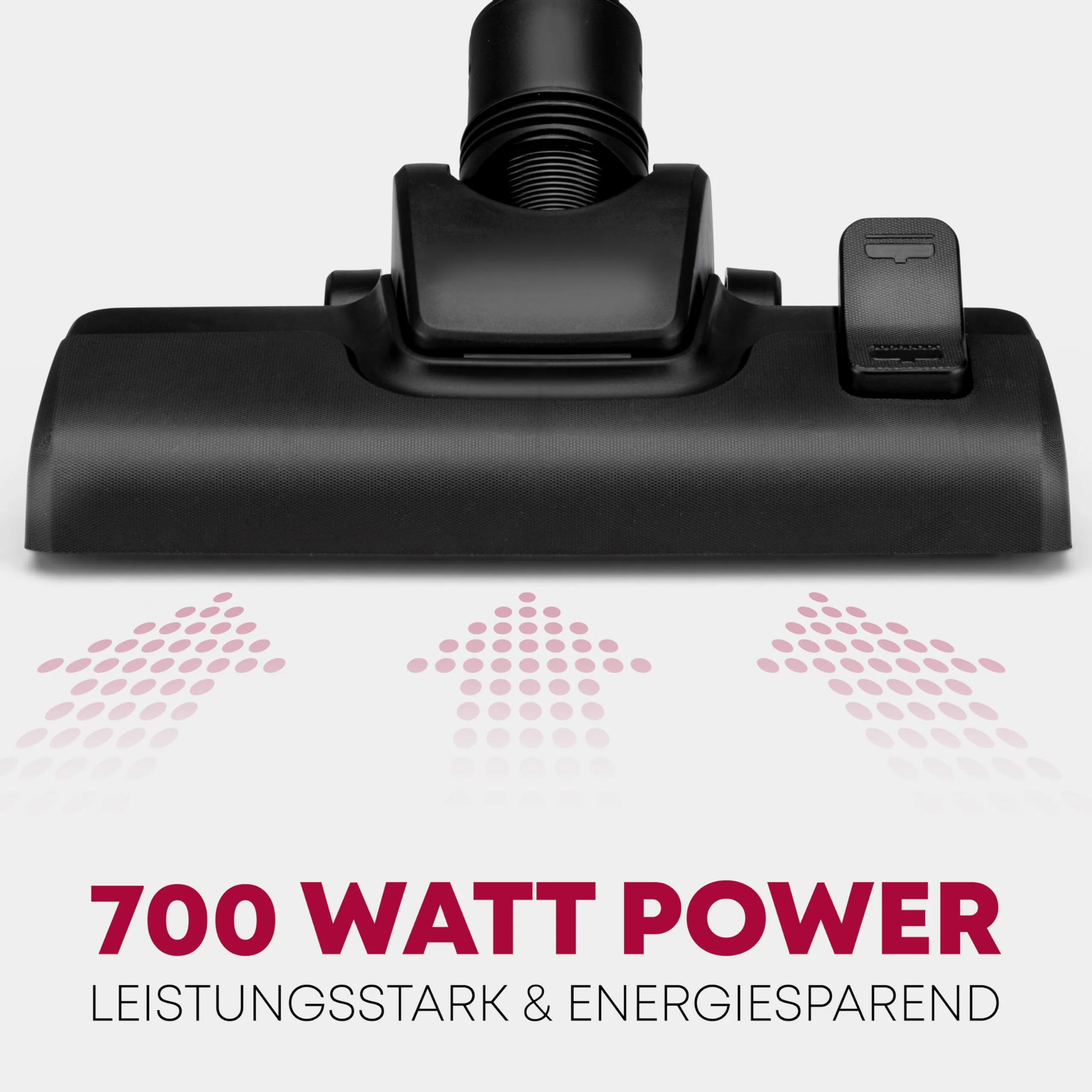 Bomann® Bodenstaubsauger mit energiesparenden 700 Watt | Staubsauger mit 5-Fach Mikrofiltersystem | Sauger mit Beutel | Umschaltbare Bodenbürste und Bürsten-/Fugendüse | BS 9019 CB N anthrazit - Image 2