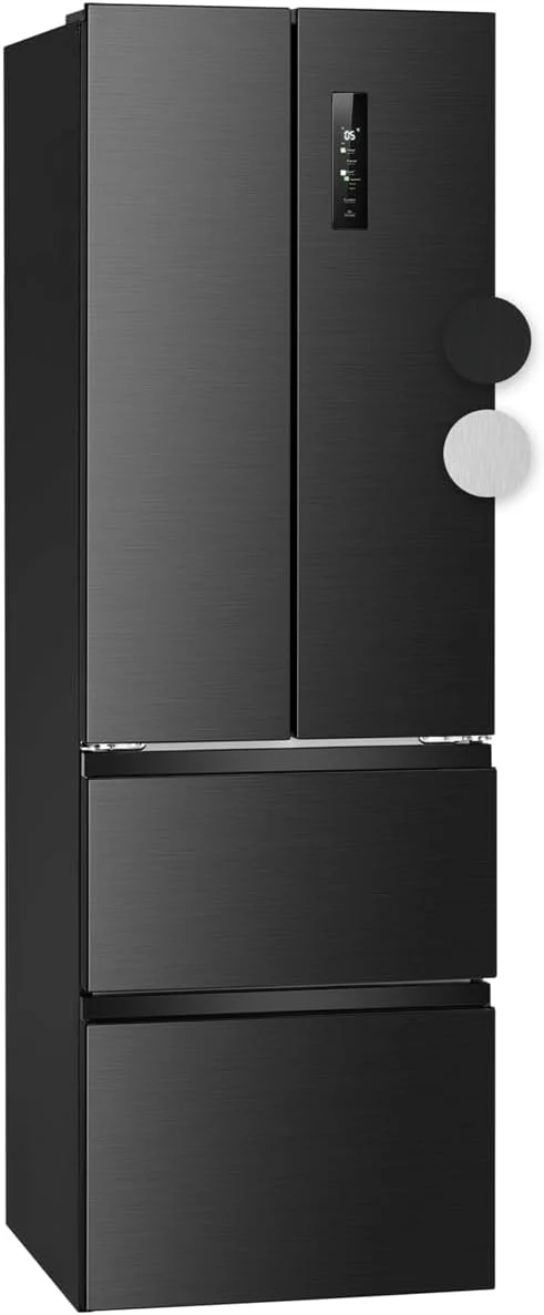 Bomann® French Door Kühlschrank No Frost | Kühl-Gefrier-Kombinationen mit Total No Frost | Kühlschrank mit Gefrierfach 400L | Side by Side Kühlschrank mit MultiAirflow-System | KG 7354 schwarz-inox - Image 8