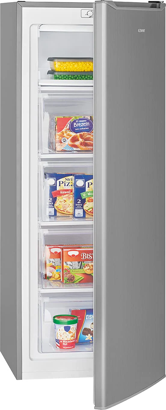 Bomann® Gefrierschrank | Tiefkühlschrank | Freezer | Nutzinhalt 168 Liter | wechselbarer Türanschlag | 4 Sterne Gefrierraum | GS 7340 inox - Image 7