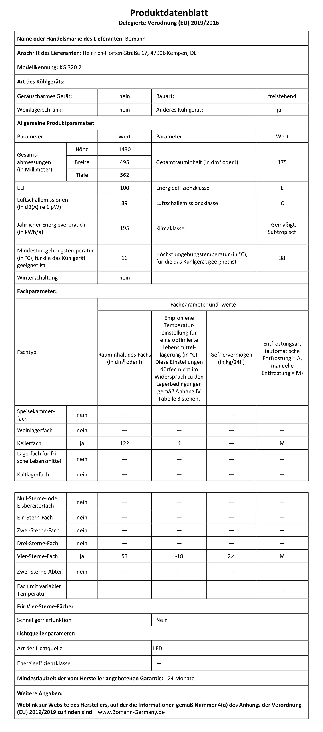 Bomann® Kühlschrank mit Gefrierfach 143cm hoch | Kühl Gefrierkombination 175L mit 3 Ablagen & 3 Schubladen | Türanschlag wechselbar | leise Kühlgefrierkombi 39db | Kühlschrank KG 320.2 rot - Image 3
