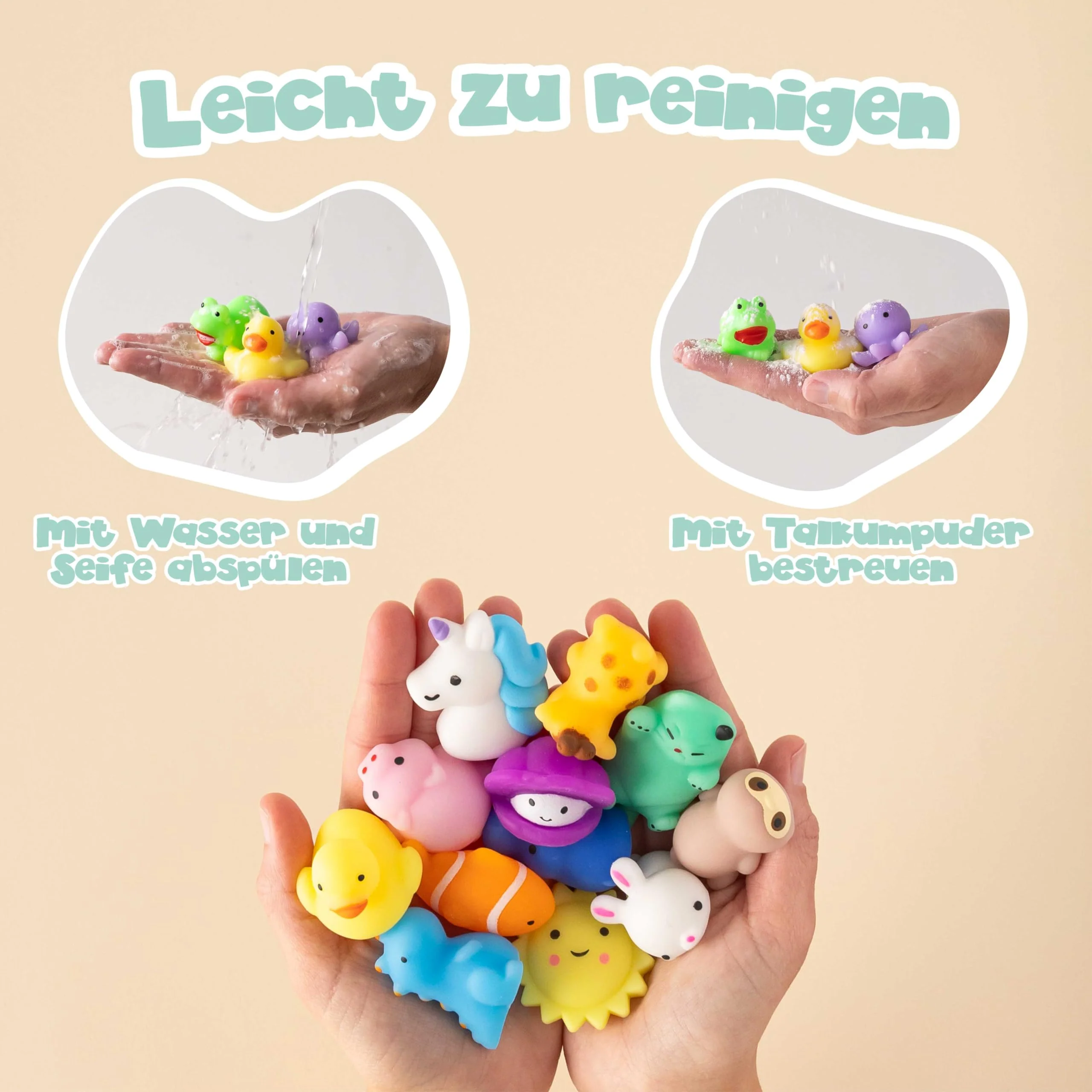 BONNYCO Mochi Squishy Set Mitgebsel Kindergeburtstag Gastgeschenke, 40 Stück Kleine Geschenke für Kinder. Mitbringsel Kindergeburtstag Gastgeschenk, Pinata Füllung. Give Aways, Einschulung Set - Image 6