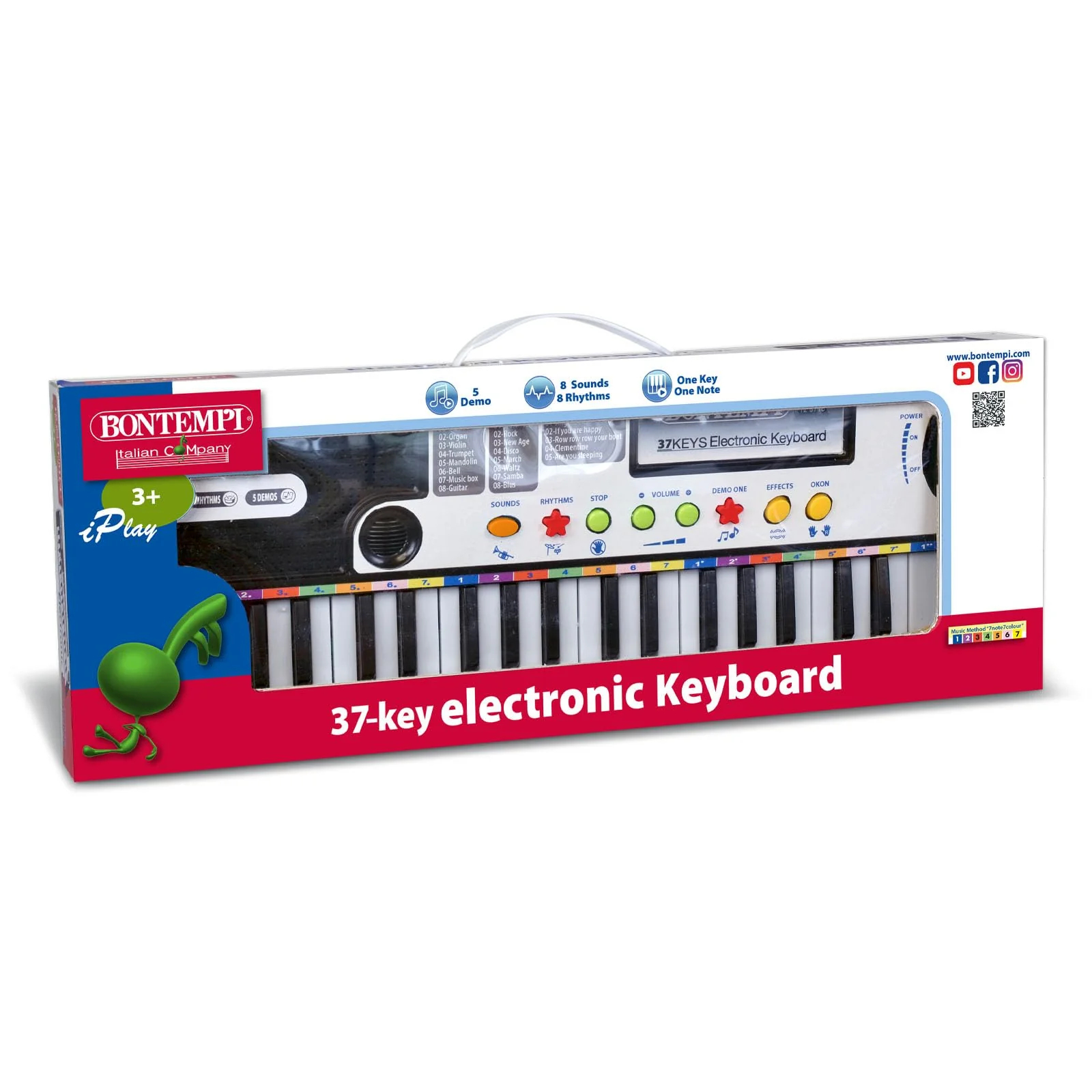 Bontempi 12 3730 Keyboard, Black, 42.5 x 16 x 60 cm - Image 3