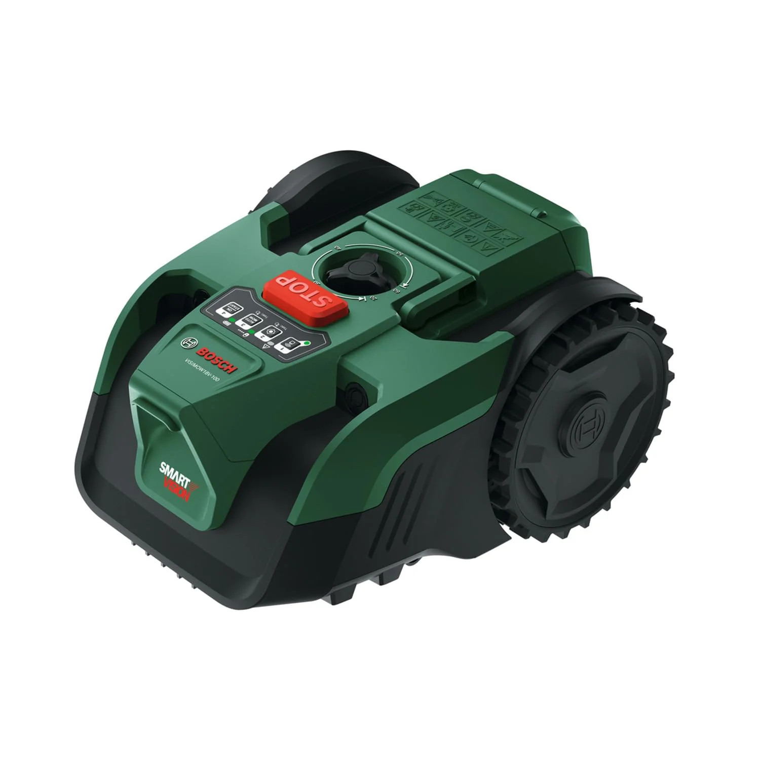 Bosch Akku-Mähroboter VISIMOW18V-100 (für Rasenflächen bis 100 m², Schnittbreite: 16 cm, Schnitthöhe: 20-60 mm, ohne Akku) - Image 2
