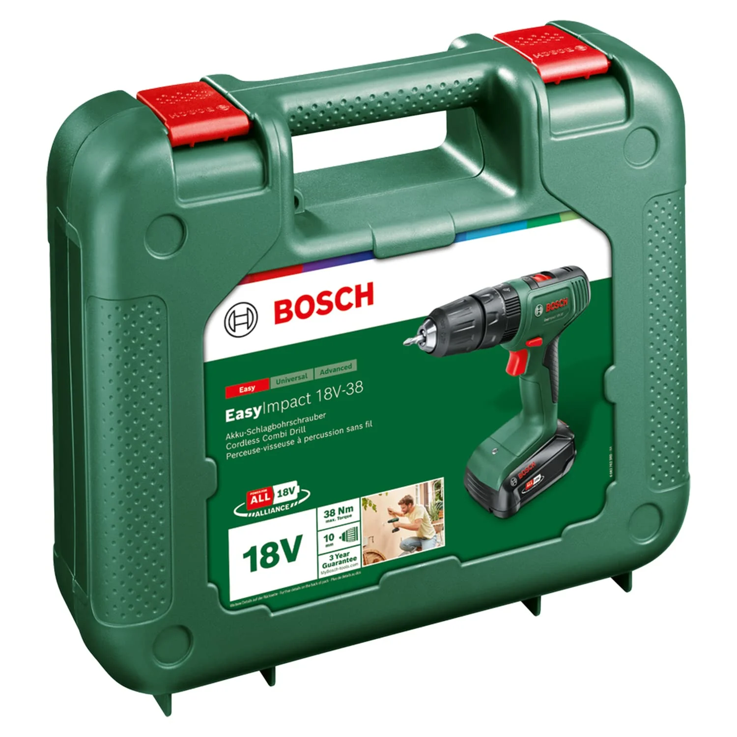 Bosch Akku-Schlagbohrschrauber EasyImpact 18V-38 (1 x 2,0-Ah-Akku, 18V System, im Handwerkerkoffer) - Image 4
