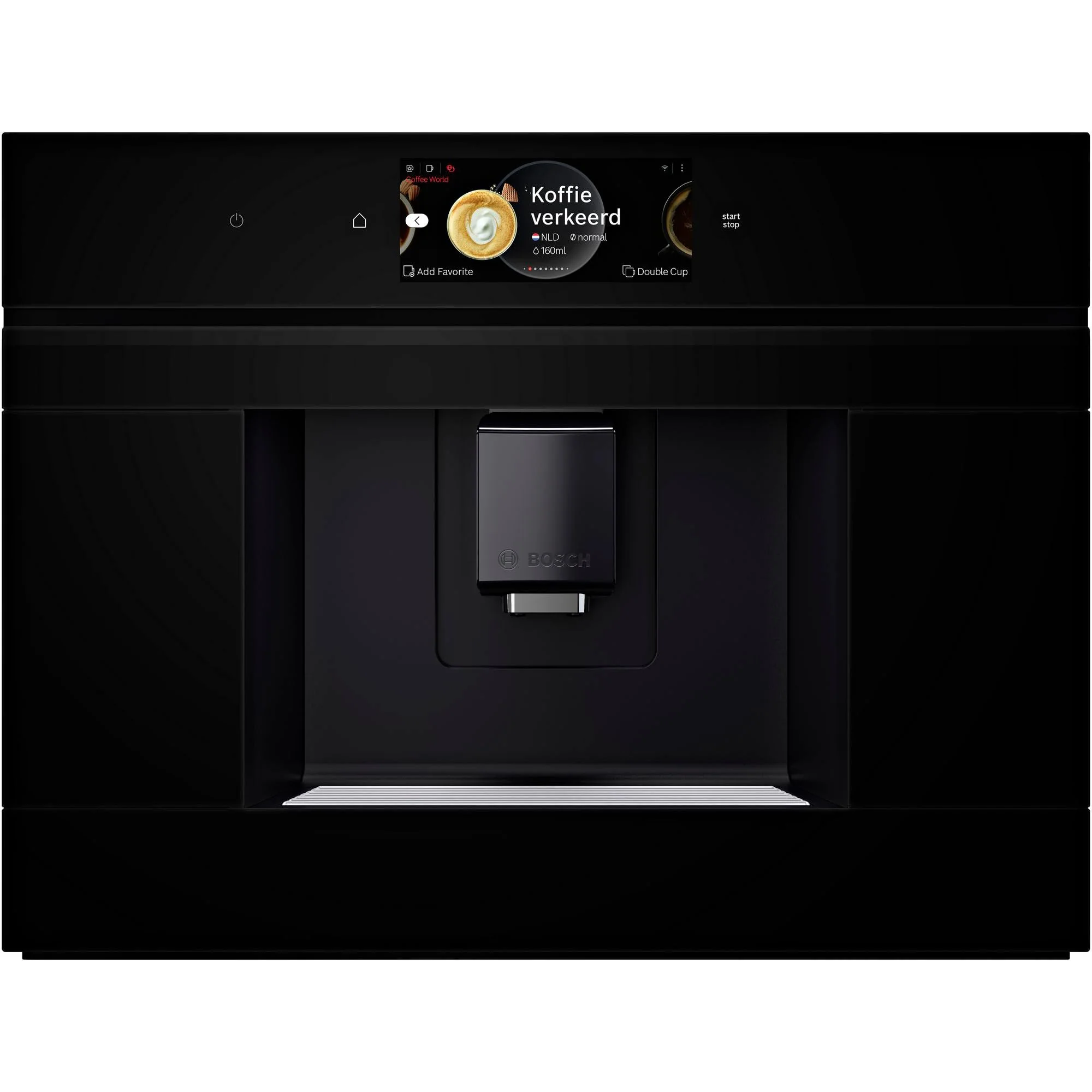 Bosch CTL7181B0, Serie 8 Smarter Einbau-Kaffeevollautomat, 45,5 x 59,4 cm, TFT-Touchscreen, Sehr leises Ceram Drive Mahlwerk, autoMilk Clean Selbstreinigung, 2,4 L Wassertank, Schwarz - Image 5