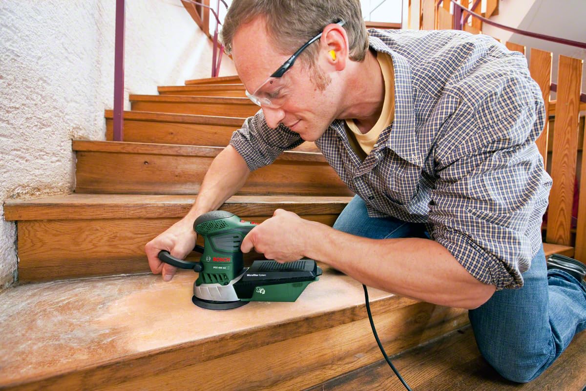Bosch Exzenterschleifer PEX 400 AE (370 Watt, im Koffer) - Image 3