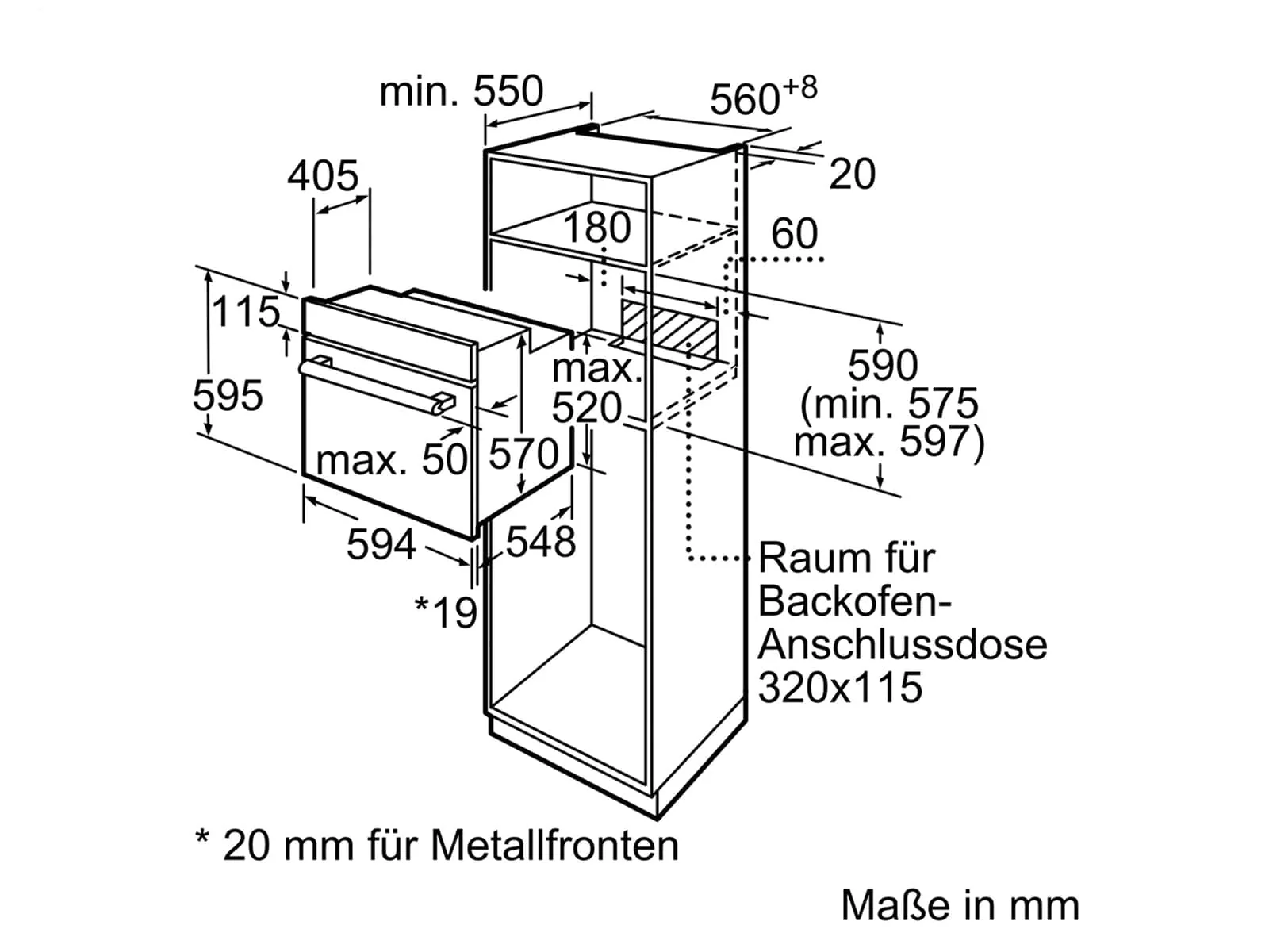 Bosch HBF133BR0 Serie 2 Einbau-Backofen, 60 x 60 cm, EcoClean Direct Reinigungshilfe, 3D Heißluft Backen auf 3 Ebenen, LED-Display, Schnellaufheizung, Kindersicherung, Schwarz, Updated - Image 3