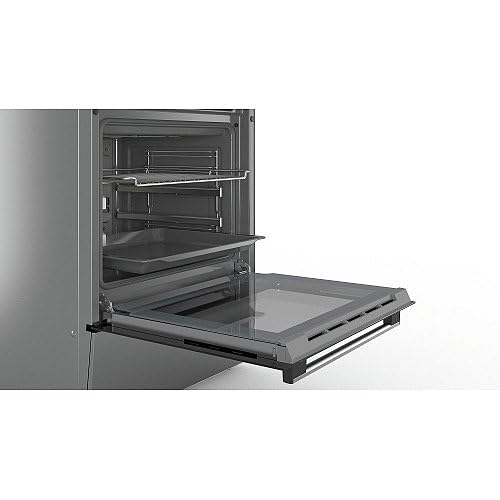 Bosch HKR39C250 Serie 4 Elektro-Standherd, 60 cm breit, EcoClean Direct Reinigungshilfe, 3D Heißluft Backen auf 3 Ebenen, LED-Display-Steuerung, erweiterbare Kochzone für großes Kochgeschirr - Image 2