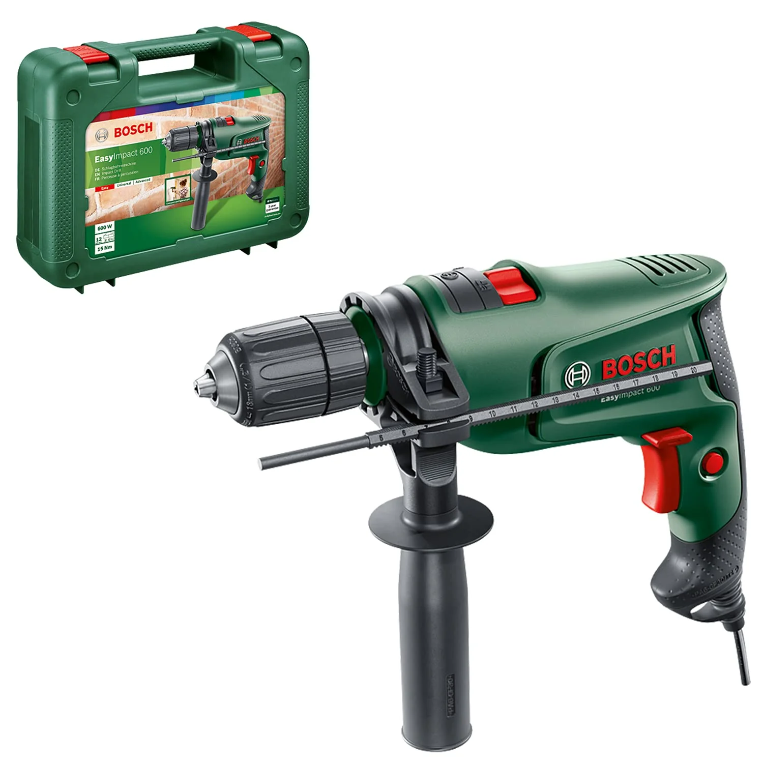 Bosch Home and Garden Bosch Schlagbohrmaschine EasyImpact 600 (600 Watt, im Koffer) - Image 7