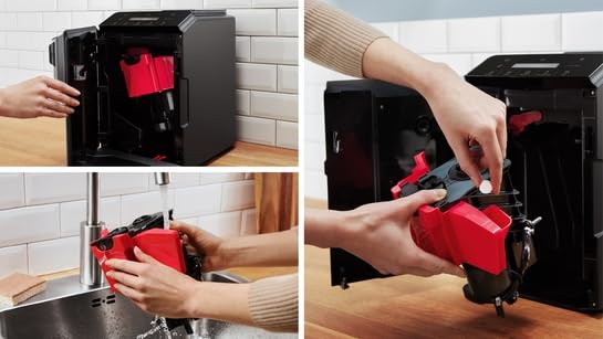 Bosch Kaffeevollautomat VeroCafe Serie 2 TIE20504, Aroma Max System, Easy Select Display, Kaffeespezialitäten auf Knopfdruck, Einfache Reinigung, Keramikmahlwerk, Diamond titanium metallic - Image 6