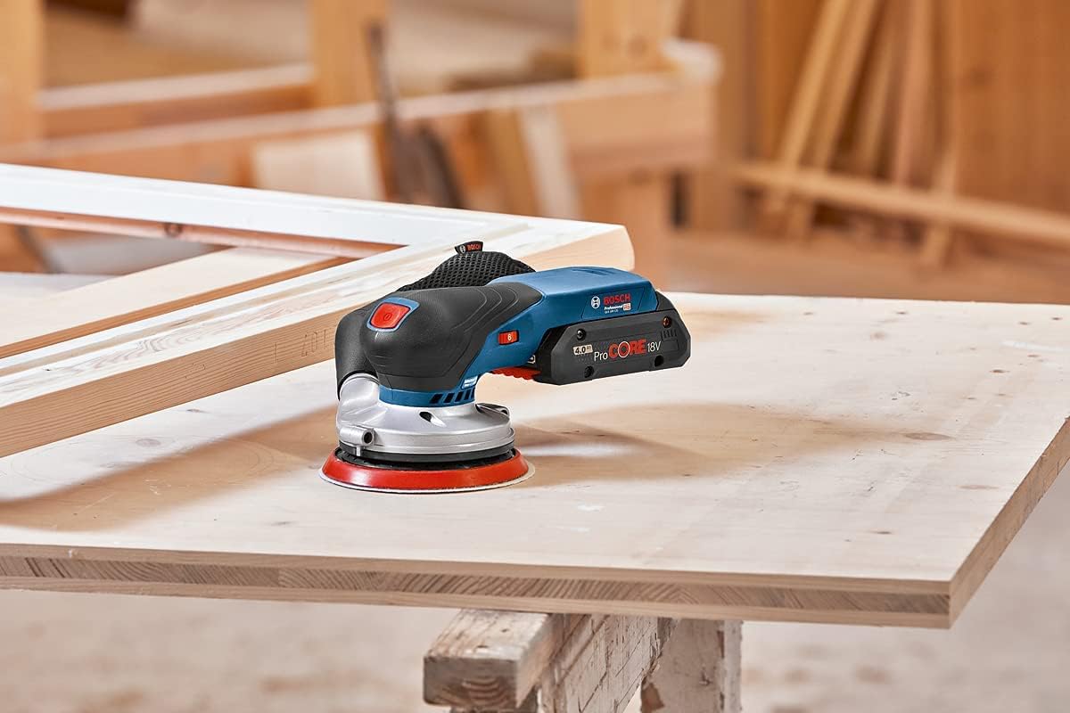 Bosch Professional 18V System Akku Exzenterschleifer GEX 18V-125 (inkl. Schleifteller (125mm), 1x Schleifpapier, Staubbeutel, L-BOXX, ohne Akku/ Ladegerät) - Image 9