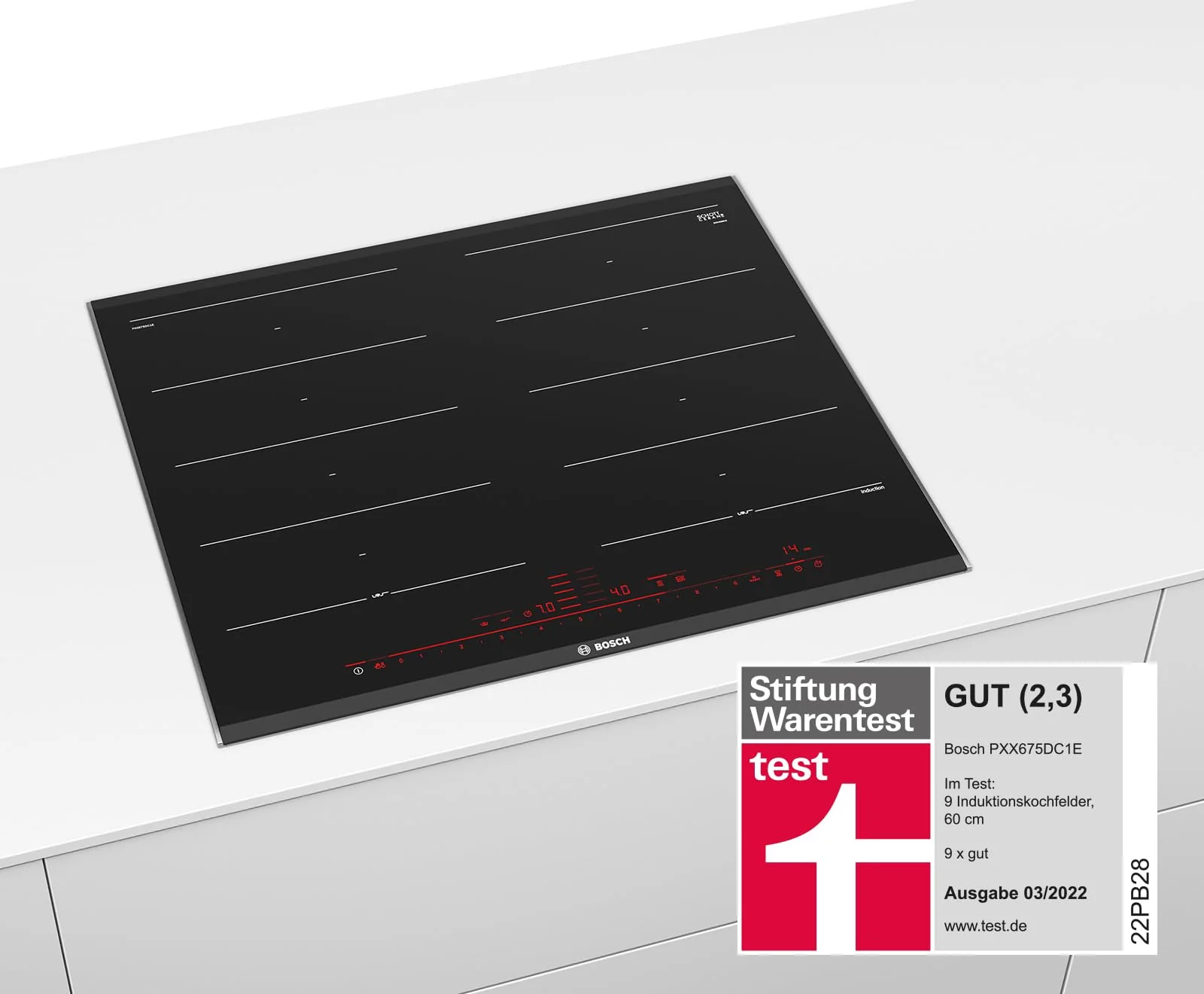 Bosch PXX675DC1E Serie 8 Induktionskochfeld (autark), 60cm breit, FlexInduction Platzwahl, MoveMode voreingestellte Leistungsstufen, GutFry Bratsensor,PowerBoost schnelleres Kochen, Schwarz - Image 10