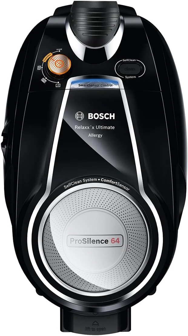 Bosch Staubsauger beutellos ProSilence Serie 8 BGS7MS64, Bodenstaubsauger, leise, Hygiene-Filter, Bodendüse für Parkett, Teppich, Fliesen, Starke Saugleistung, langes Kabel, 800 W, schwarz - Image 3