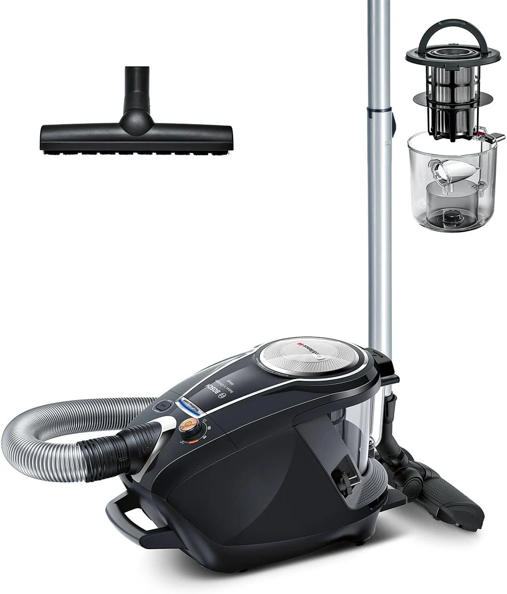 Bosch Staubsauger beutellos ProSilence Serie 8 BGS7MS64, Bodenstaubsauger, leise, Hygiene-Filter, Bodendüse für Parkett, Teppich, Fliesen, Starke Saugleistung, langes Kabel, 800 W, schwarz - Image 6