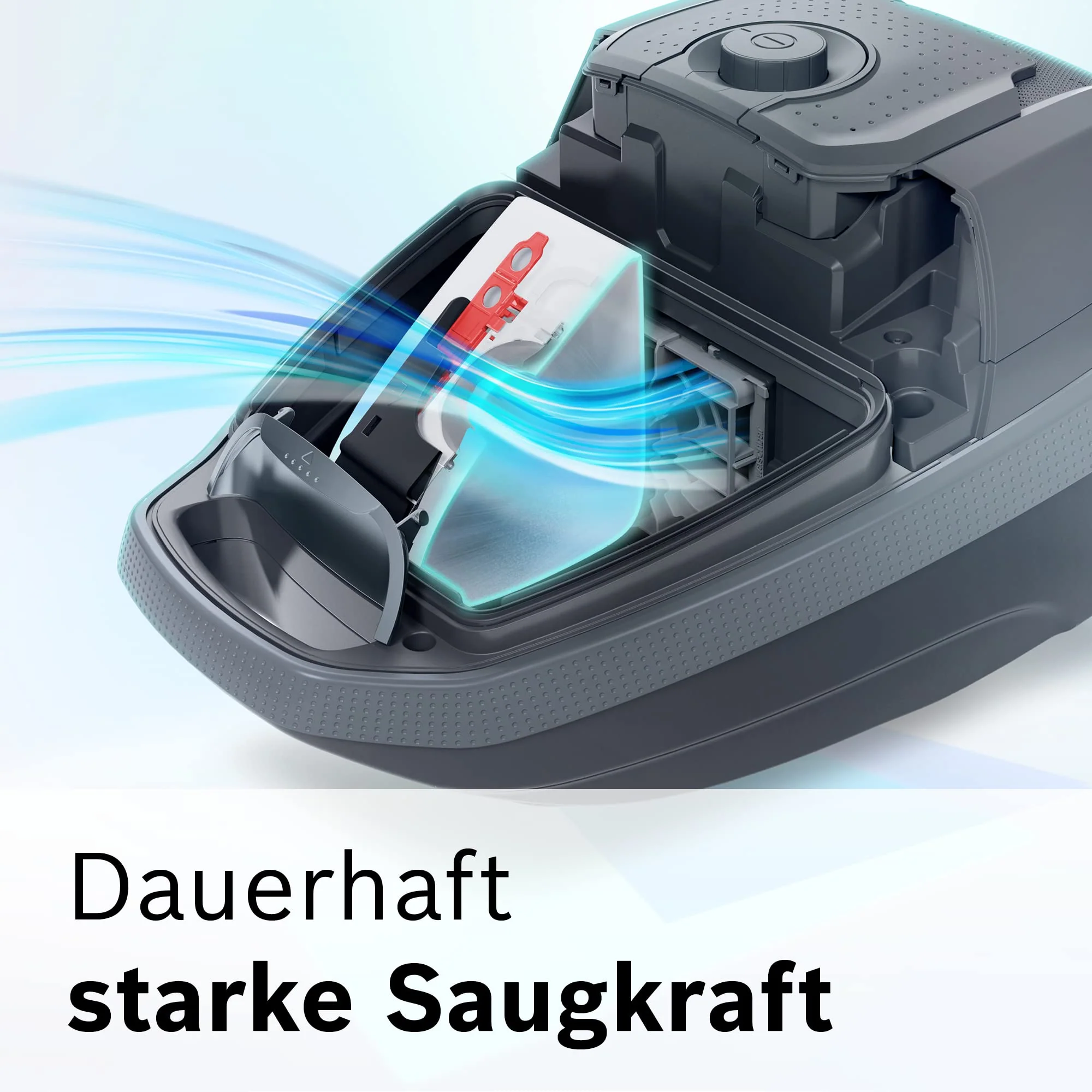 Bosch Staubsauger mit Beutel ProSilence Serie 8 BGB75XSIL, Bodenstaubsauger, ideal für Allergiker, Hygiene-Filter, 10 Jahre Motorgarantie, Hartbodendüse, langes Kabel, Made in Germany, 650 W, weiß - Image 4