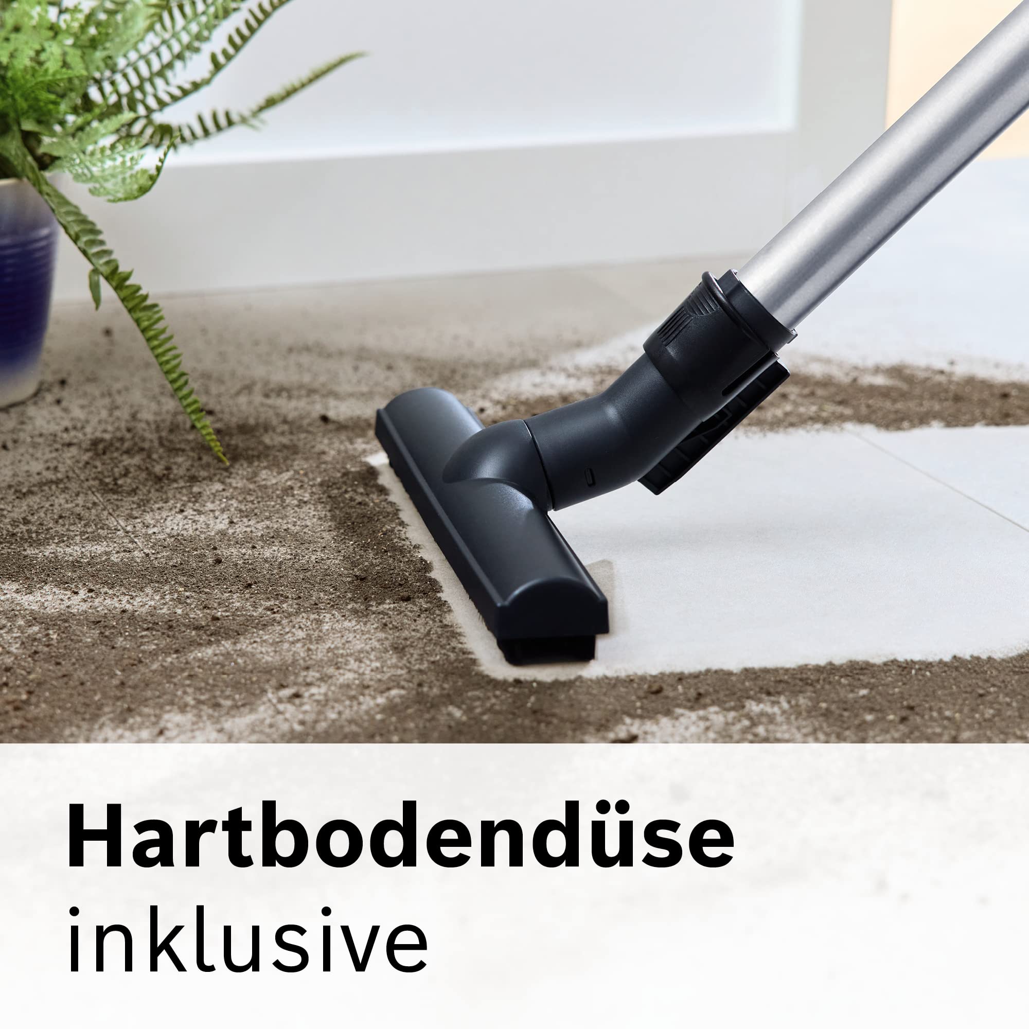 Bosch Staubsauger mit Beutel ProSilence Serie 8 BGB75XSIL, Bodenstaubsauger, ideal für Allergiker, Hygiene-Filter, 10 Jahre Motorgarantie, Hartbodendüse, langes Kabel, Made in Germany, 650 W, weiß - Image 9