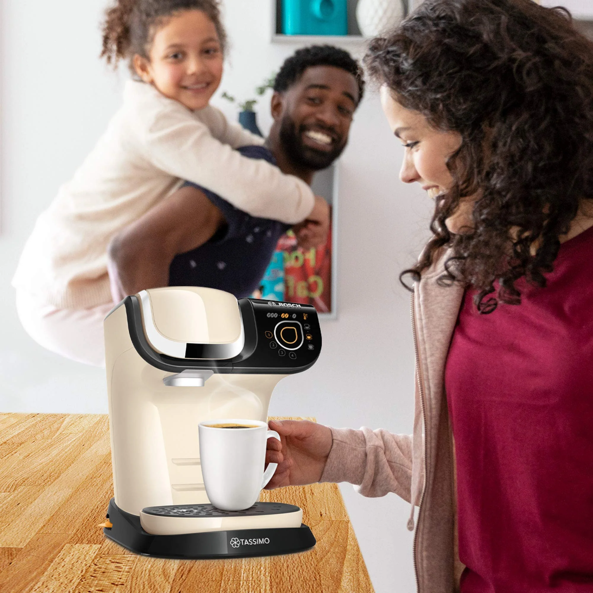 Bosch Tassimo My Way 2 Kapselmaschine TAS6503 Kaffeemaschine by, Wasserfilter, über 70 Getränke, Personalisierung, vollautomatisch, einfache Zubereitung, 1.500 Watt, 1,3 Liter, rot - Image 3