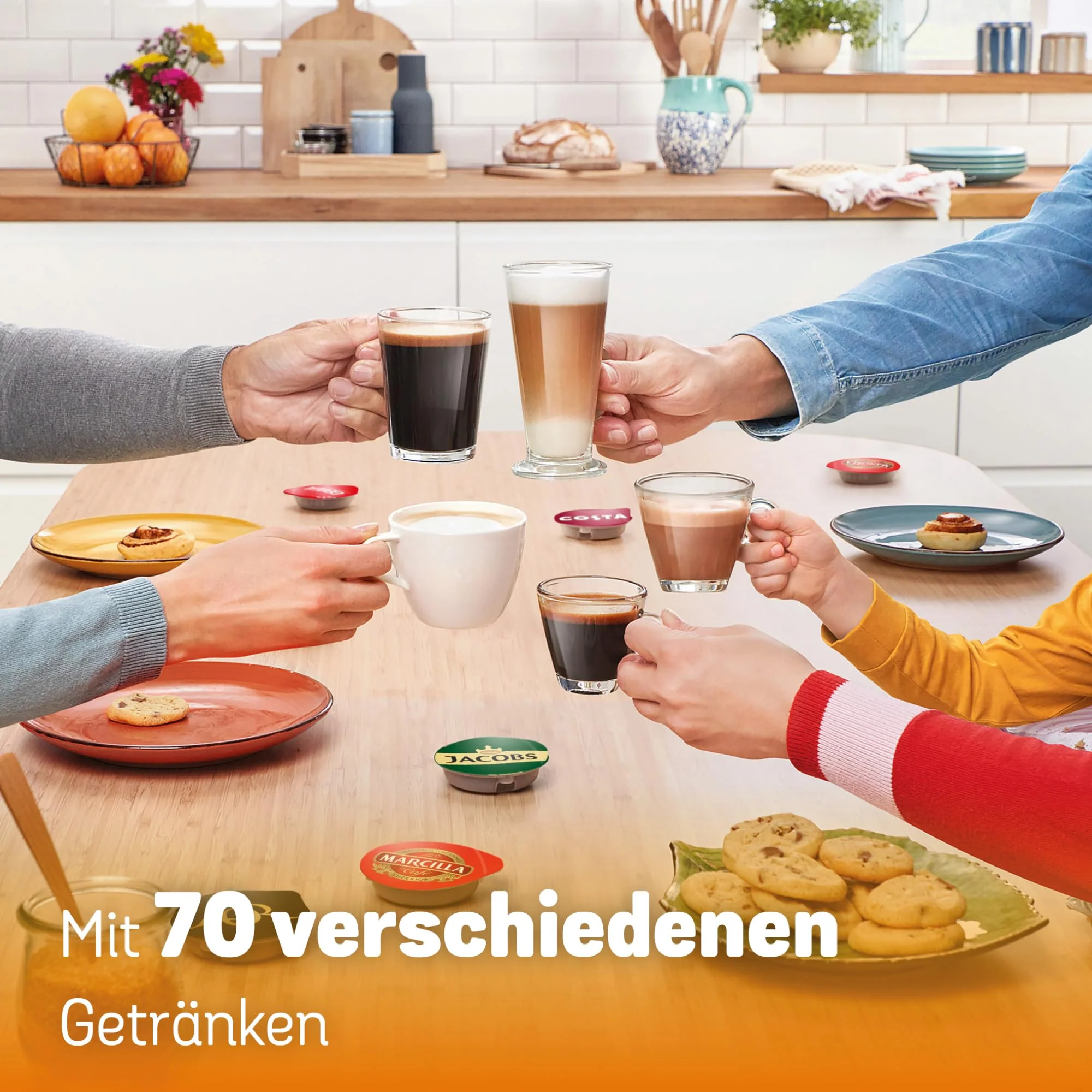 Bosch Tassimo Style friendly Kapselmaschine TAS112E, über 70 Getränke, geeignet für alle Tassen, vollautomatisch, nachhaltig, platzsparend, 1400 W, schwarz - Image 6