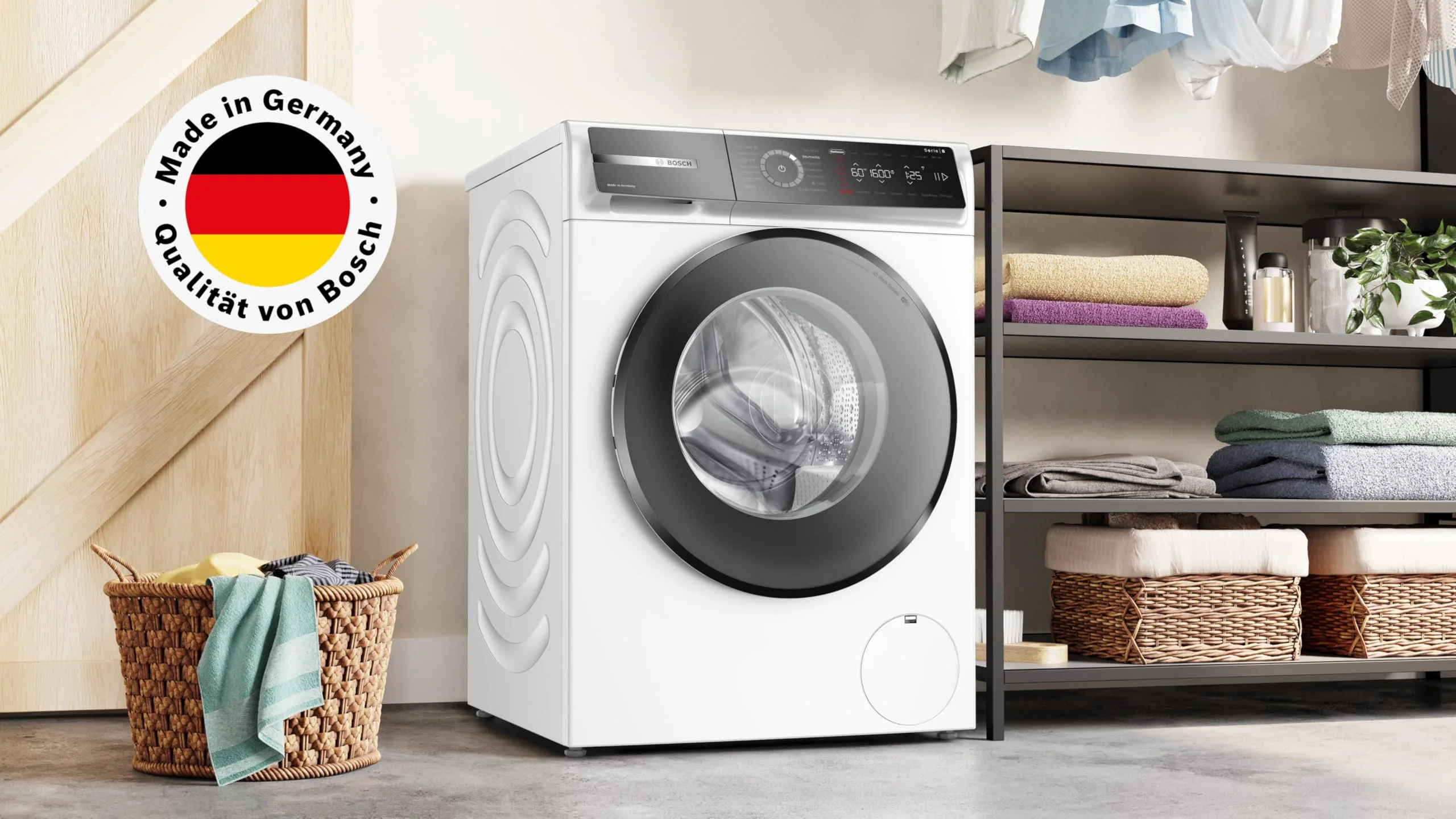 Bosch WGB256041, Serie 8, Smarte Waschmaschine, 1-10kg, 1600 UpM, Made in Germany, Maximale Energie- und Wasserersparnis, Fleckenautomatik, Iron Assist, Speed Perfect, Nachlegefunktion, AquaStop - Image 16