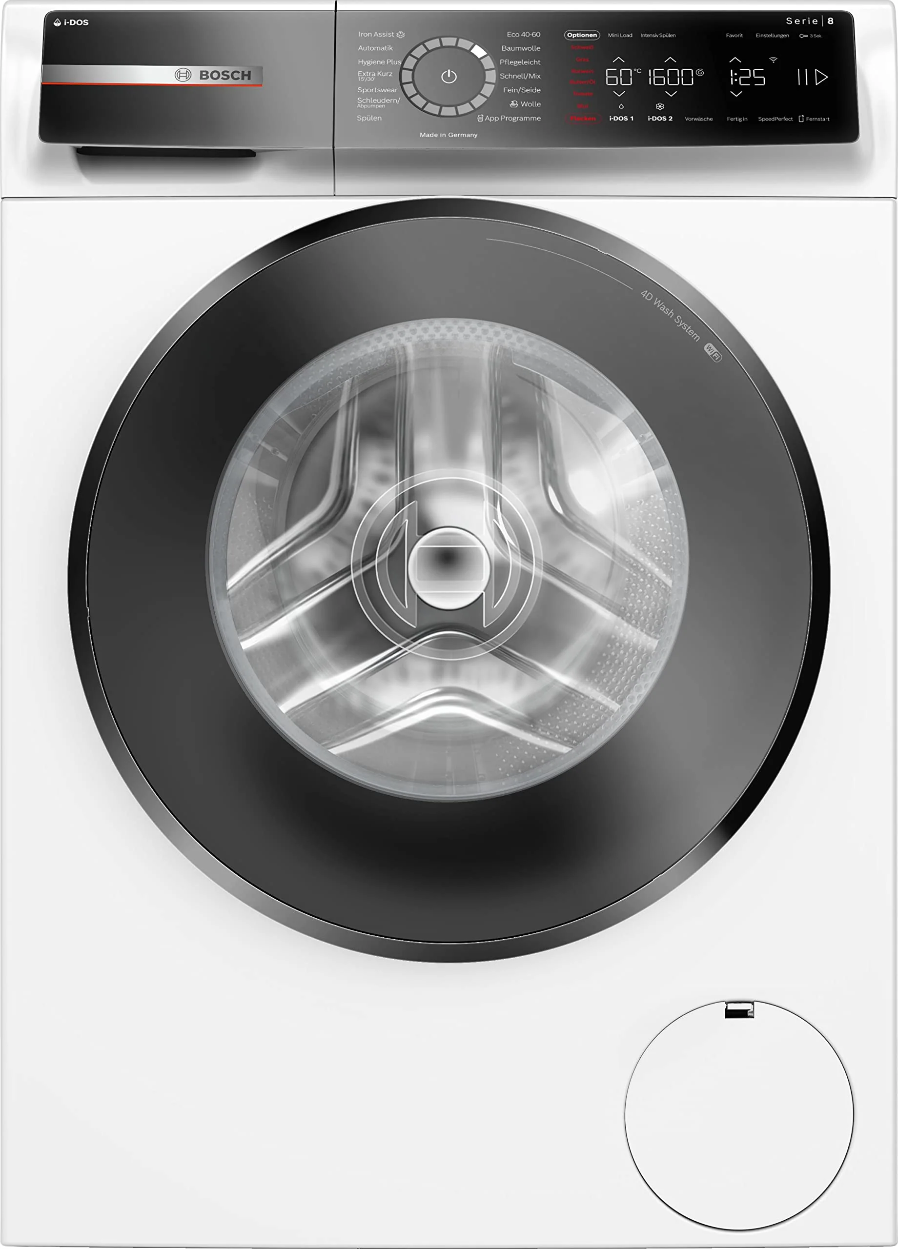 Bosch WGB256A40, Serie 8, Smarte Waschmaschine, 1-10kg, 1600 UpM, Made in Germany, Höchste Energieeffizienz, Iron Assist Dampf zum Entknittern, i-DOS Waschmittel-Dosierung, Mini Load, Nachlegefunktion - Image 13