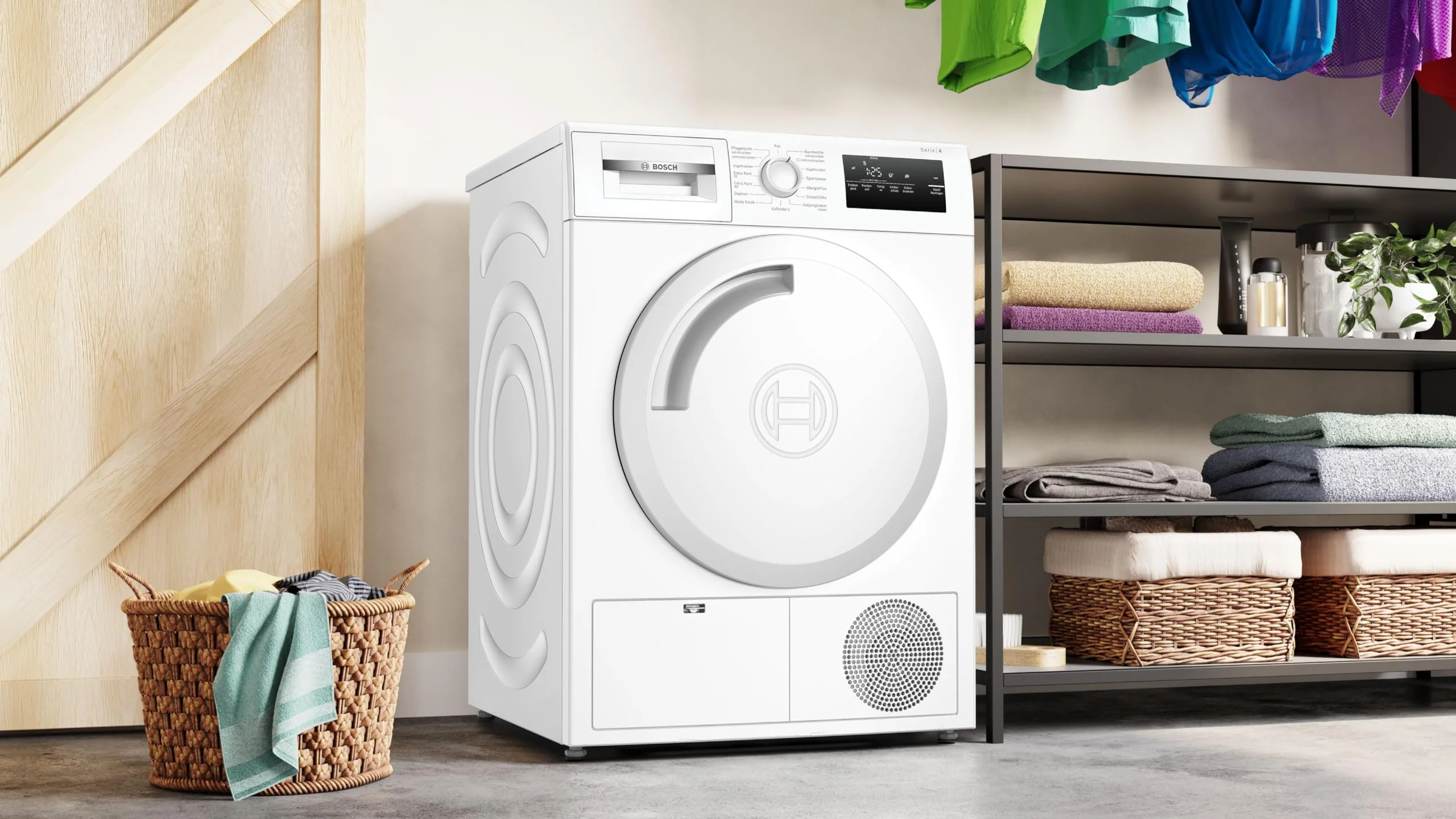 Bosch WTN83203 Serie 4 Kondenstrockner, 8 kg, Auto Dry: optimale Trocknung, Anti-Vibration-Design: mehr Standfestigkeit, Rekordverdächtig schnell, Sensitive-Drying-System - Image 13