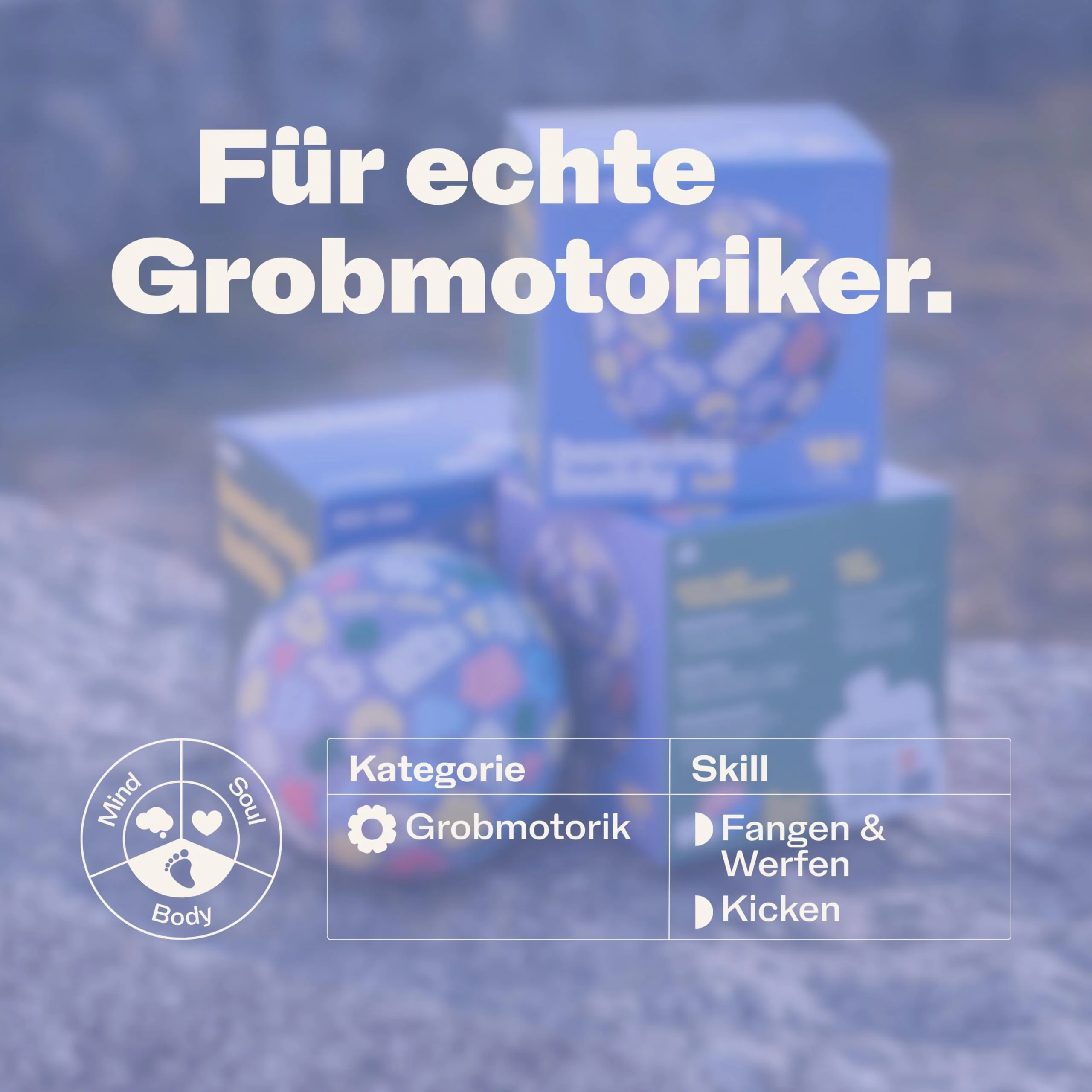 Bouncing Buddy – Der perfekte Spielball für Kleinkinder (5", 12,7 cm) | Fördert Motorik & Koordination | Weicher, langlebiger Kautschuk | Sicher & Pflegeleicht | Für drinnen & draußen Blueberry - Image 4