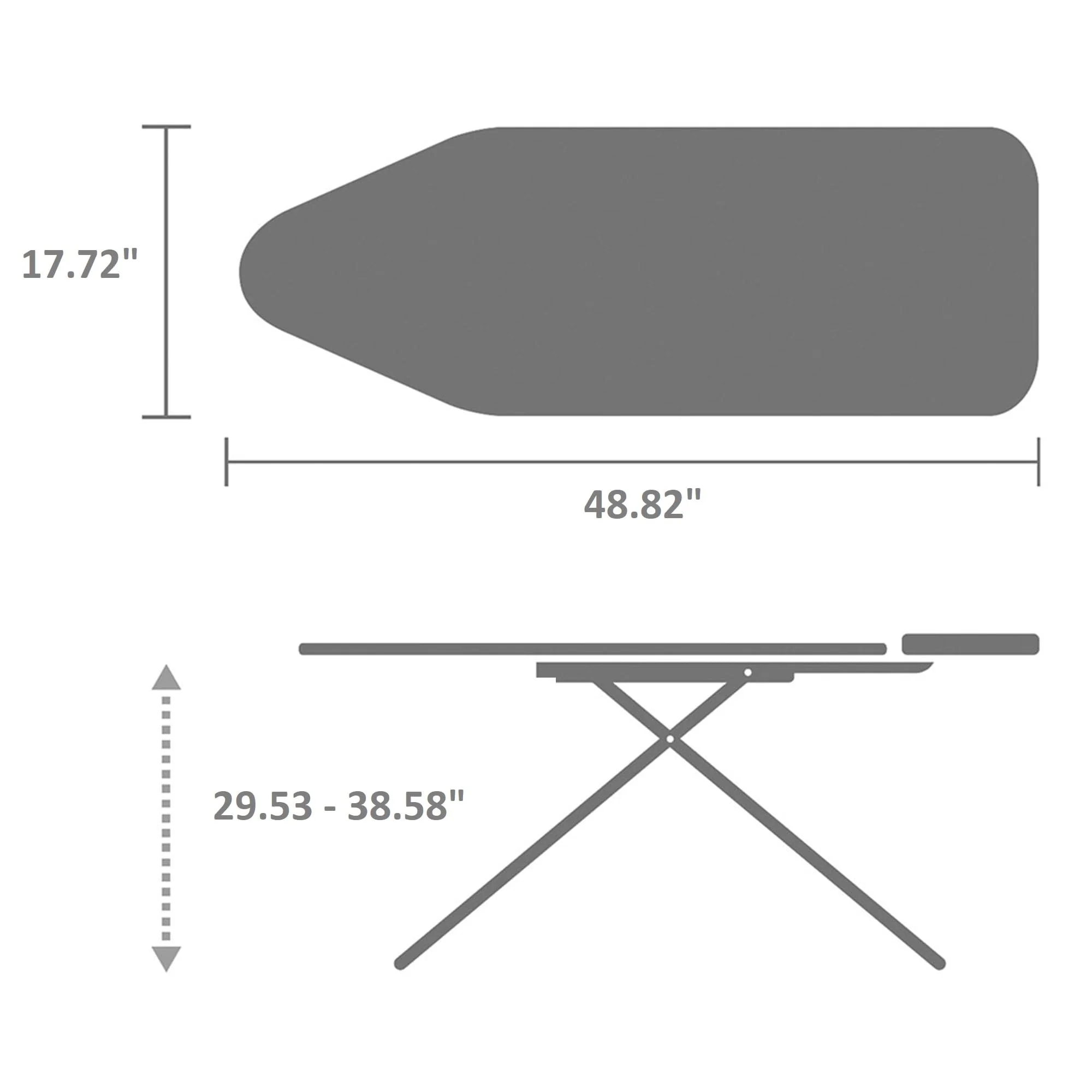 Brabantia 134746 Bügelbrett, Jeansschwarz, Breit - Image 6