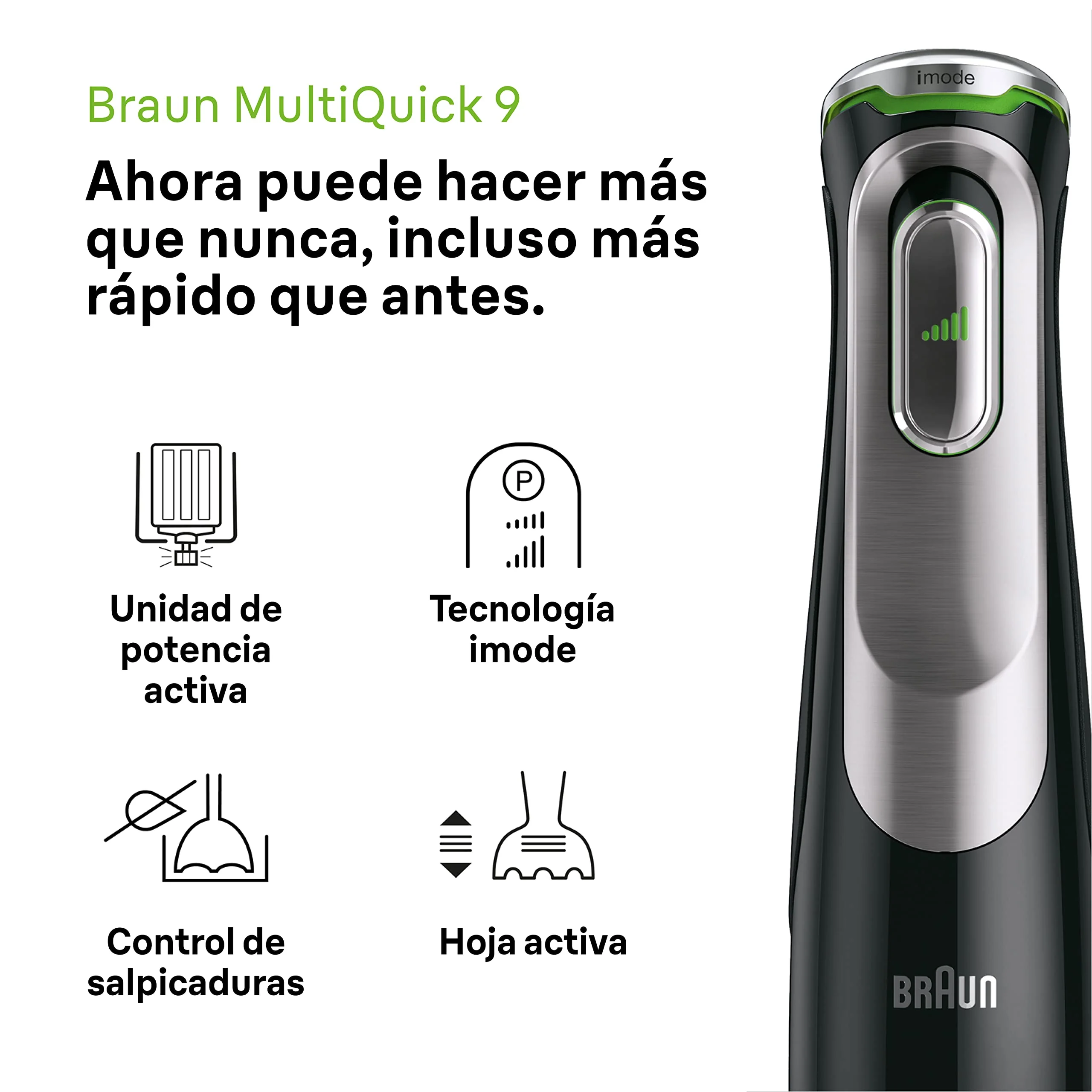 Braun MultiQuick 9 MQ 9147X Stabmixer – Pürierstab mit Active PowerDrive Technologie und 5 Zubehörteilen zum Zerkleinern,Stampfen, Rühren, Mixen und Eis-Crushen, 1200 Watt, schwarz/Edelstahl - Image 7