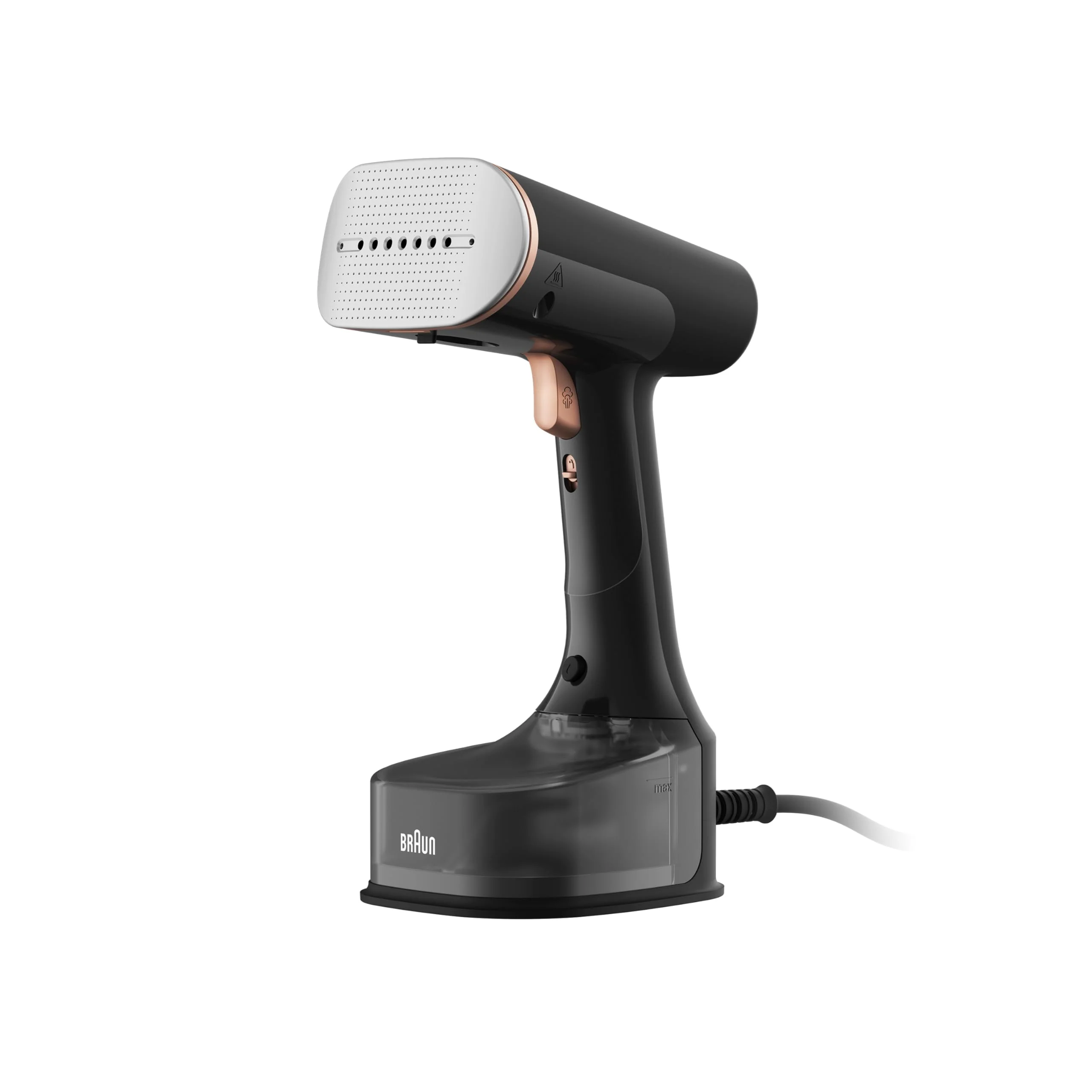 Braun QuickStyle 7 GS7077BK Dampfglätter, Dual FreeGlide 3D Technologie, FastSteam Technologie, Steamer, Dampf 35 g/min, Wassertank 250 ml, 3 m Kabellänge, in 35 Sekunden bereit, 1600W, Schwarz/Kupfer - Image 3